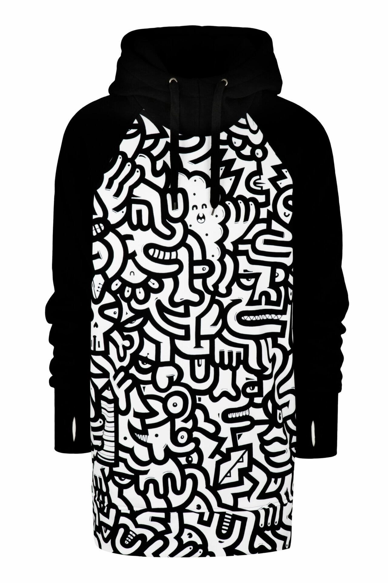 Bluza outdoorowa z kapturem męska DEEP TRIP Miszmasz softshell