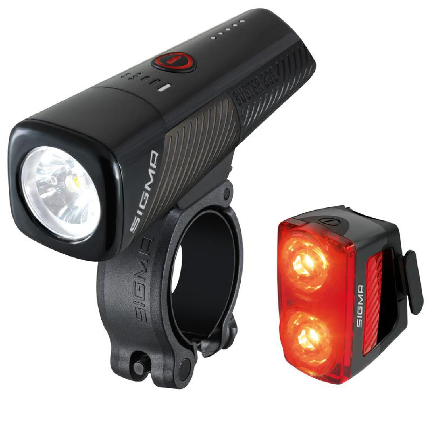Zestaw oświetlenia rowerowego Sigma Buster 800 - RL 150 Led USB