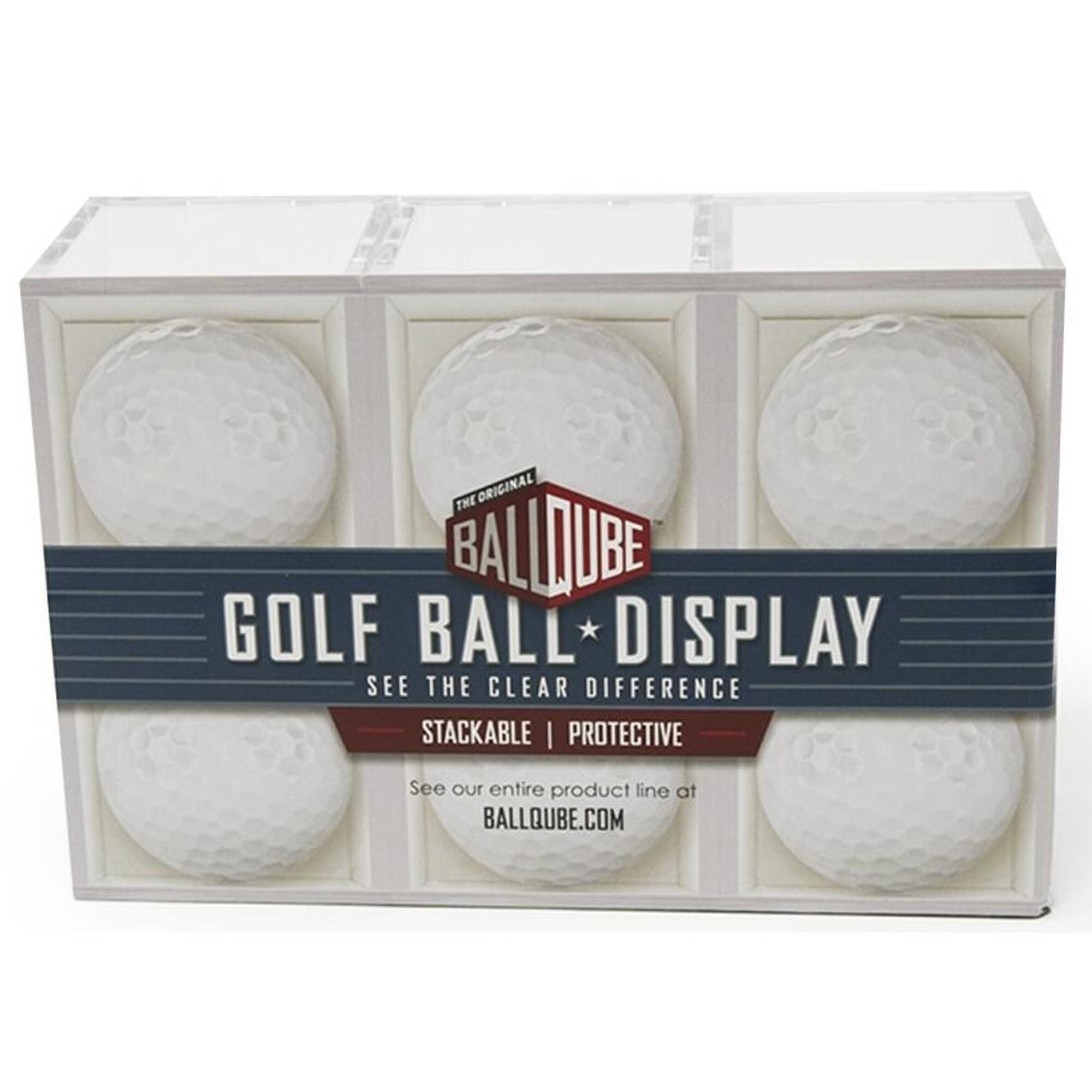 Stojak na piłki golfowe - 6 Pack Golf Ball - Display (bezbarwny)