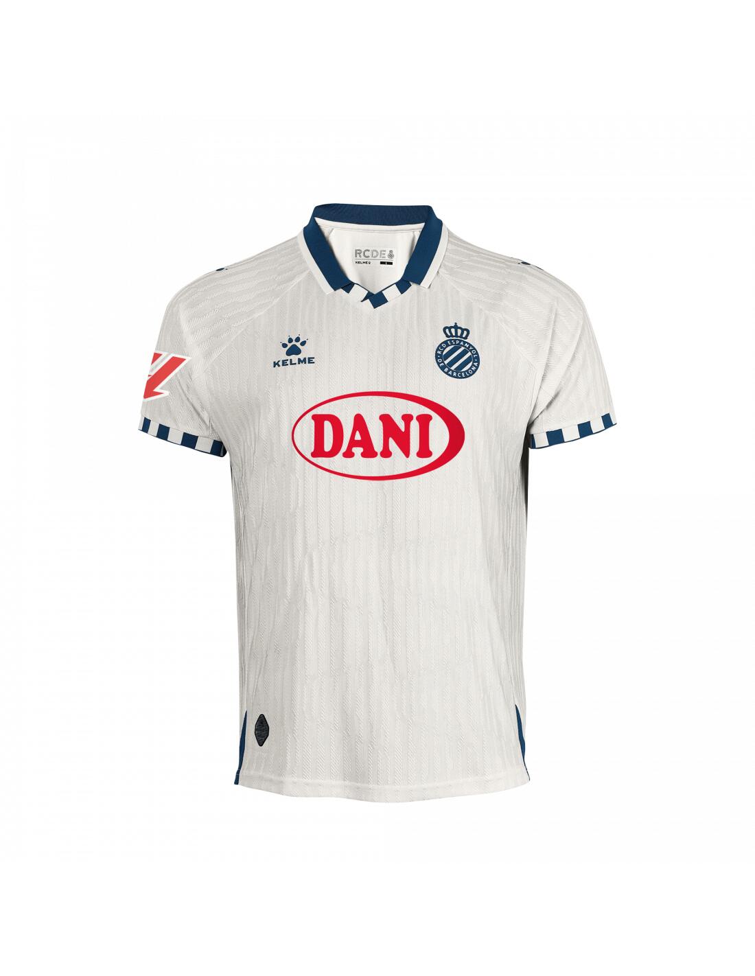 Kelme Camiseta Rcd Espanyol Kids 2ª Equipación 25-26 Beige Unisex Kids