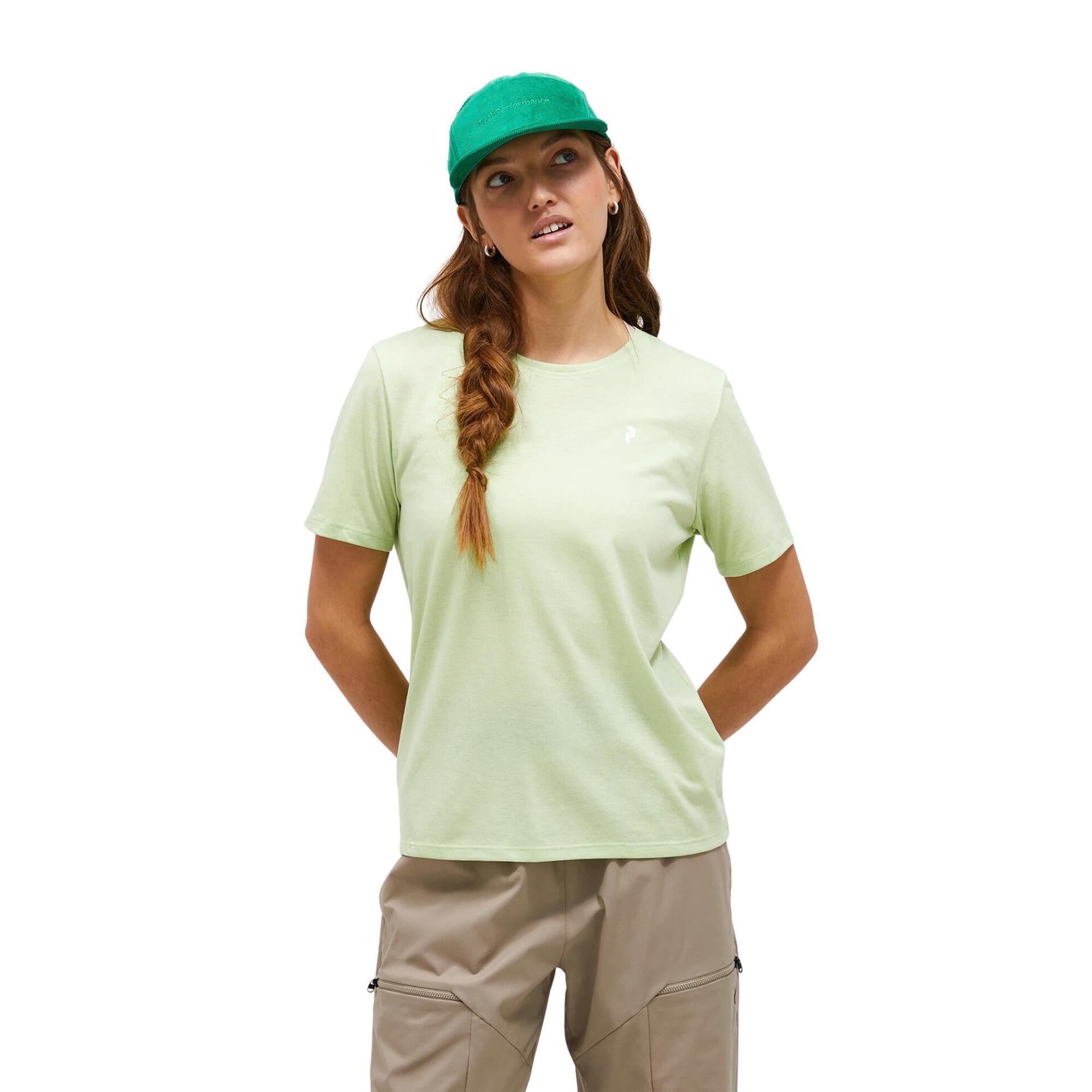 Koszulka Peak Performance damska Explore Graphic Tee zielona - M