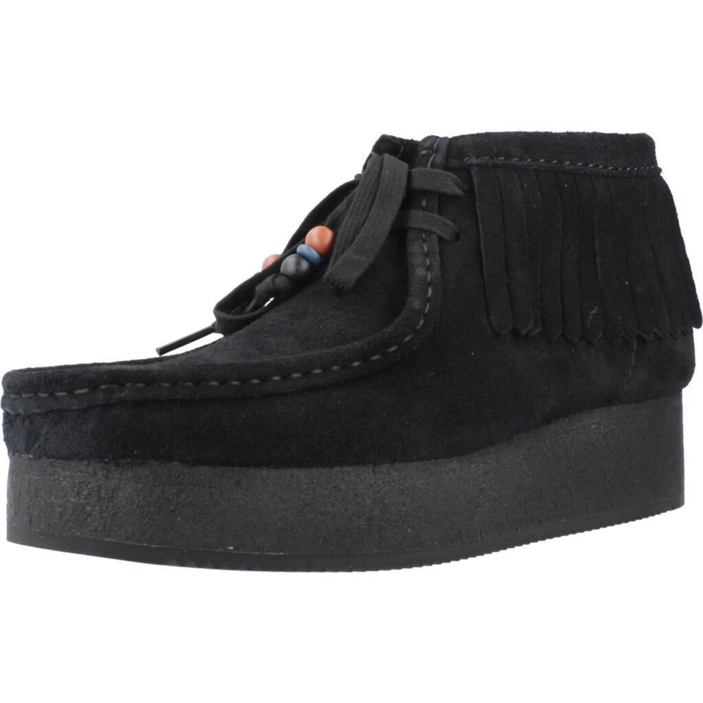 CLARKS ORIGINALS WBWEDGE FRINGE Czarny