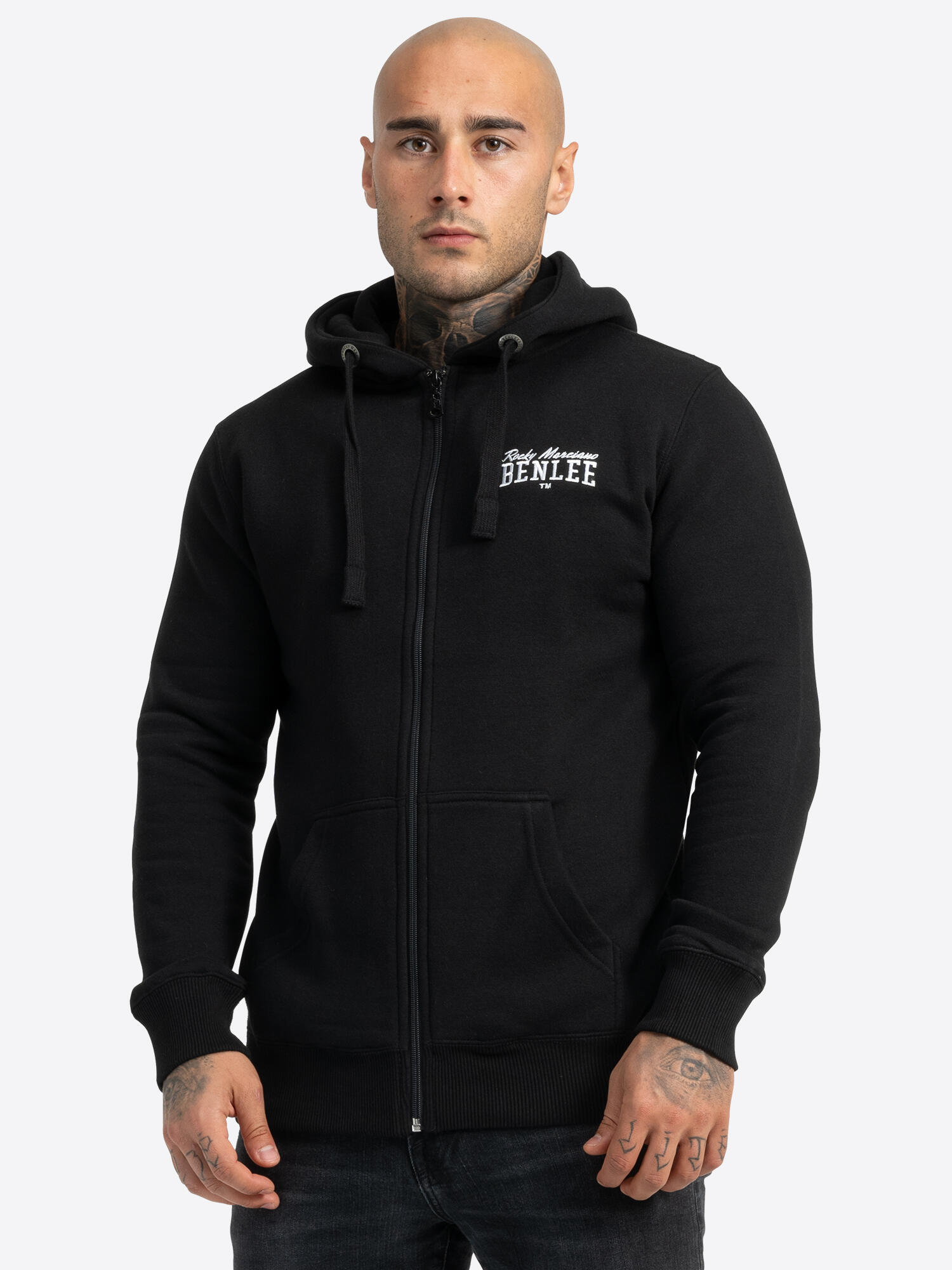 Bluza z kapturem i zamkiem błyskawicznym Benlee Chest Logo