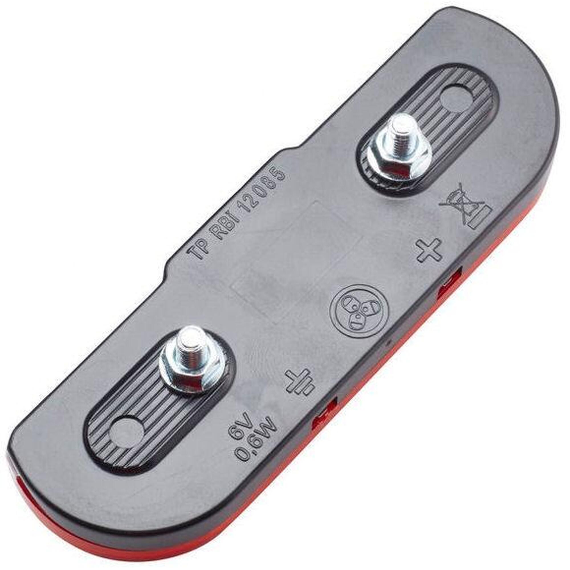 Bagażnik Lampa Tylna Ls613 Duo Flat - 50Mm (Pakiet Montażowy)