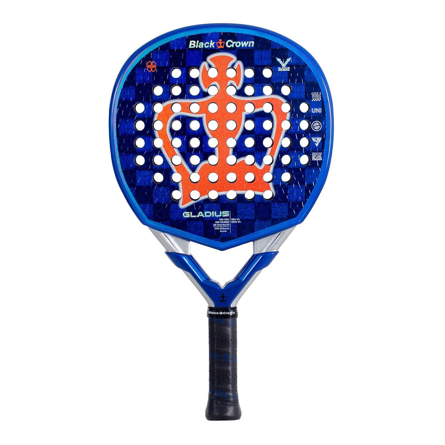 Wielokolorowa rakieta Crown Gladius Padel w kolorze czarnym