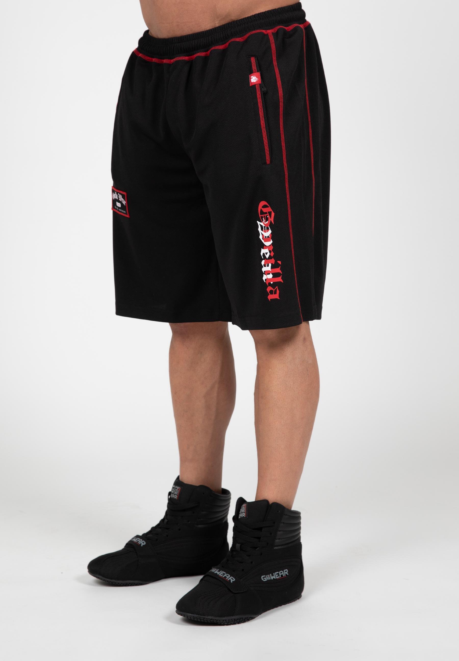 Marlow Mesh Szorty - Czarny/Czerwony