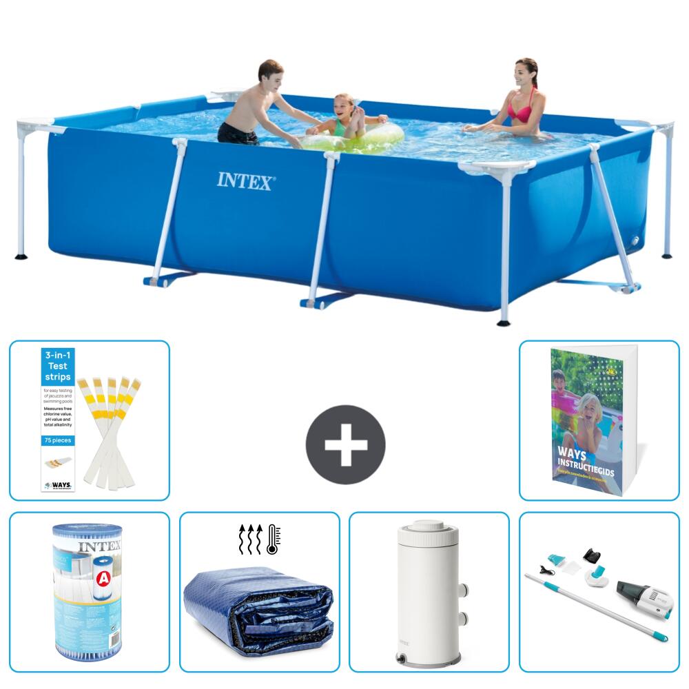 INTEX Basen ze stelażem Prostokątny - 300x200x75 cm - 7-częściowy S120