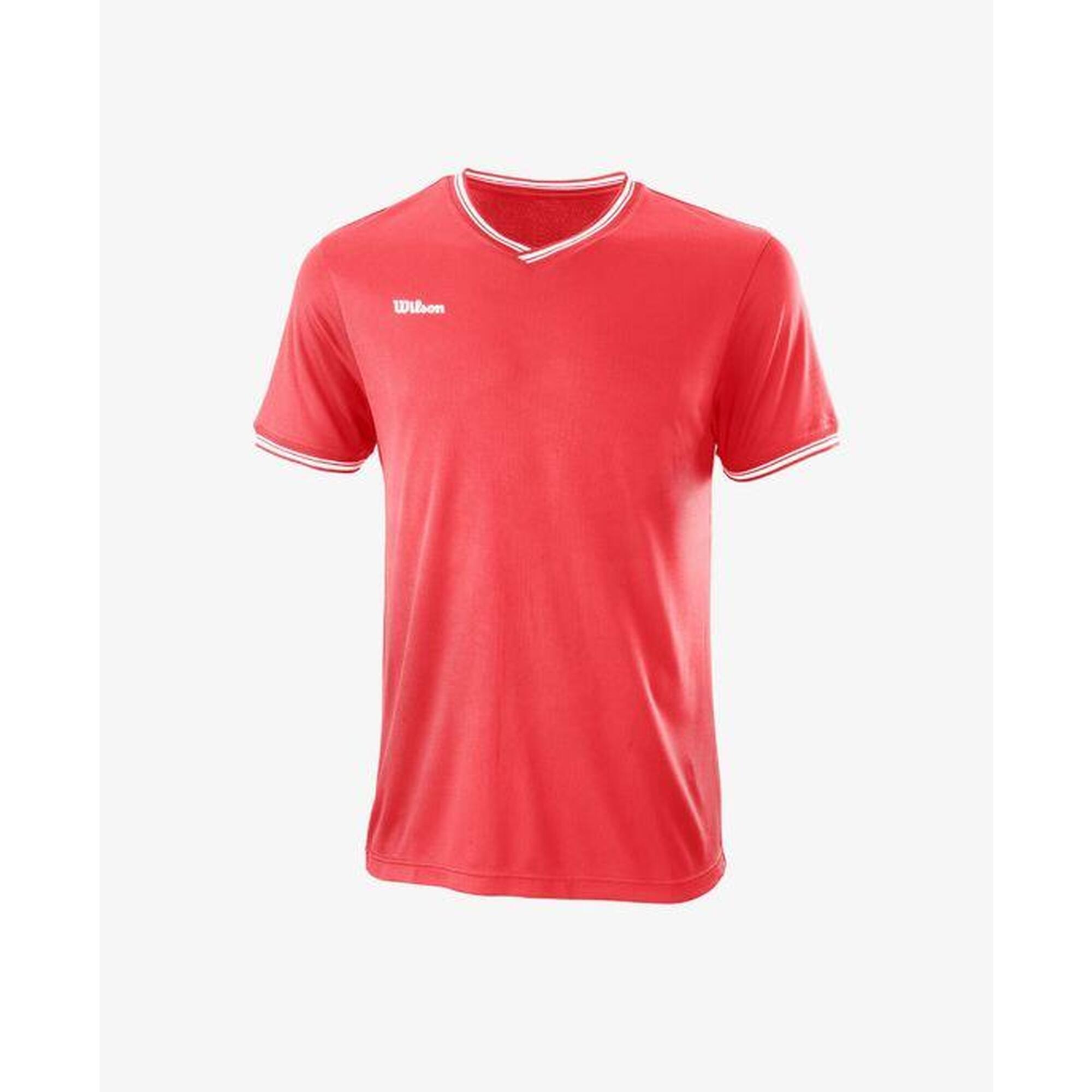 Koszulka tenisowa męska z krótkim rękawem Wilson Team II High V-Neck