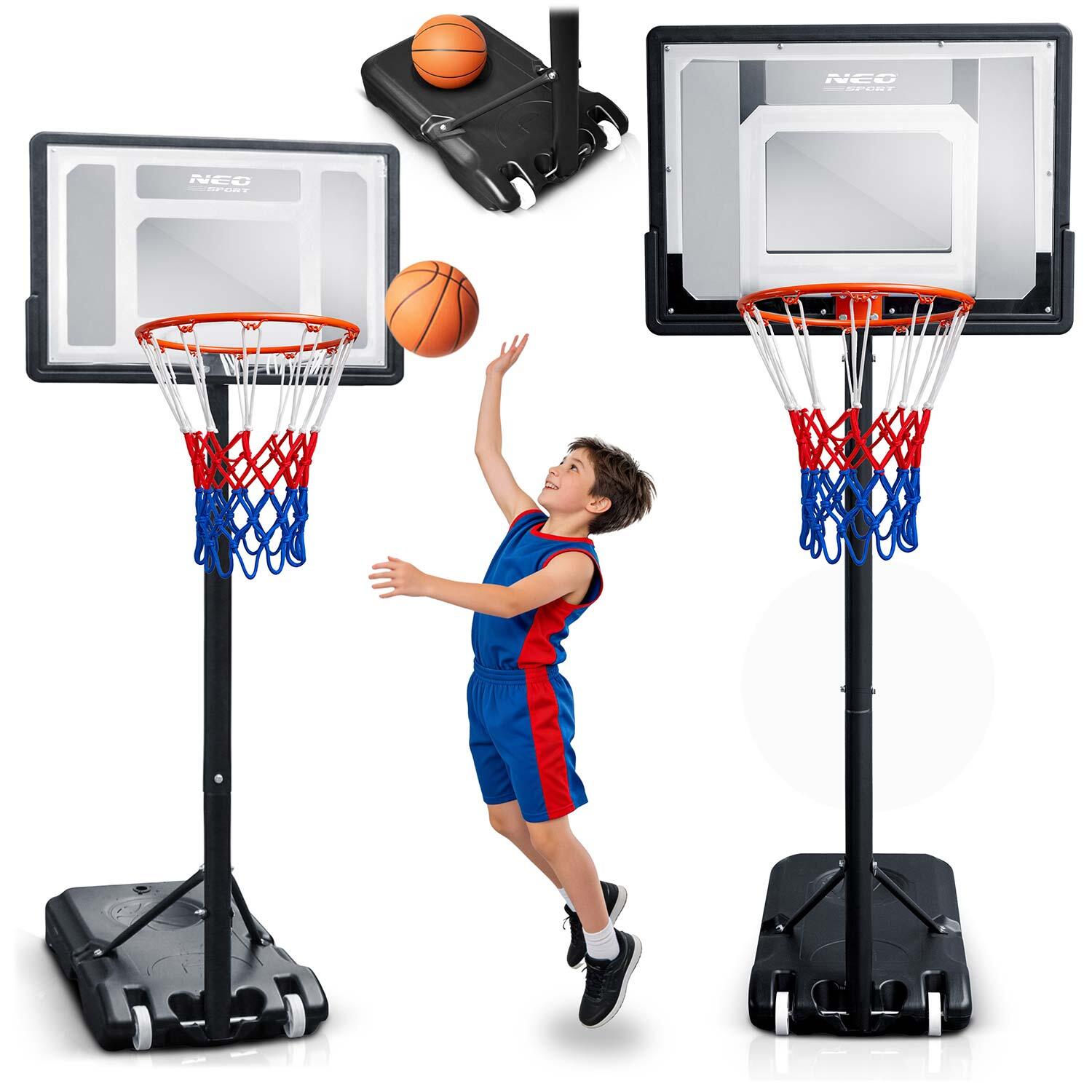 Kosz do koszykówki Neo-sport NS-280 regulowany 150-210 cm stabilny wolnostojący
