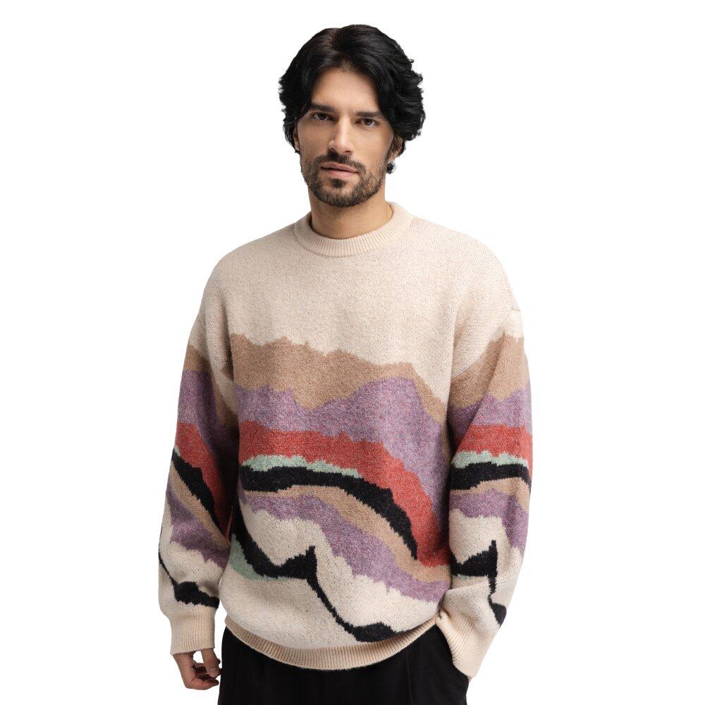 Męski sweter oversize z dzianiny Siroko Burano Transformation