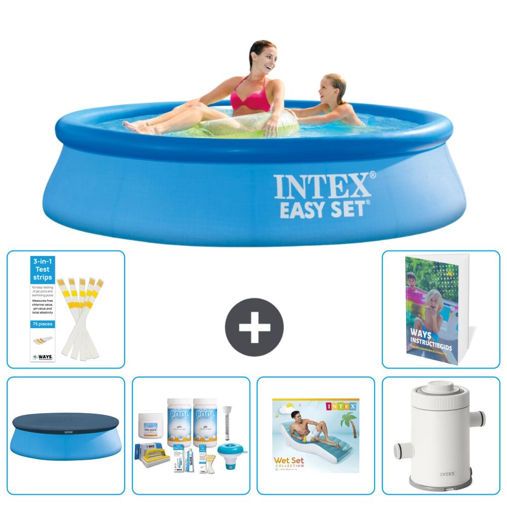 INTEX Basen Easy Set Okrągły - 244x61 cm - 7-częściowy S161