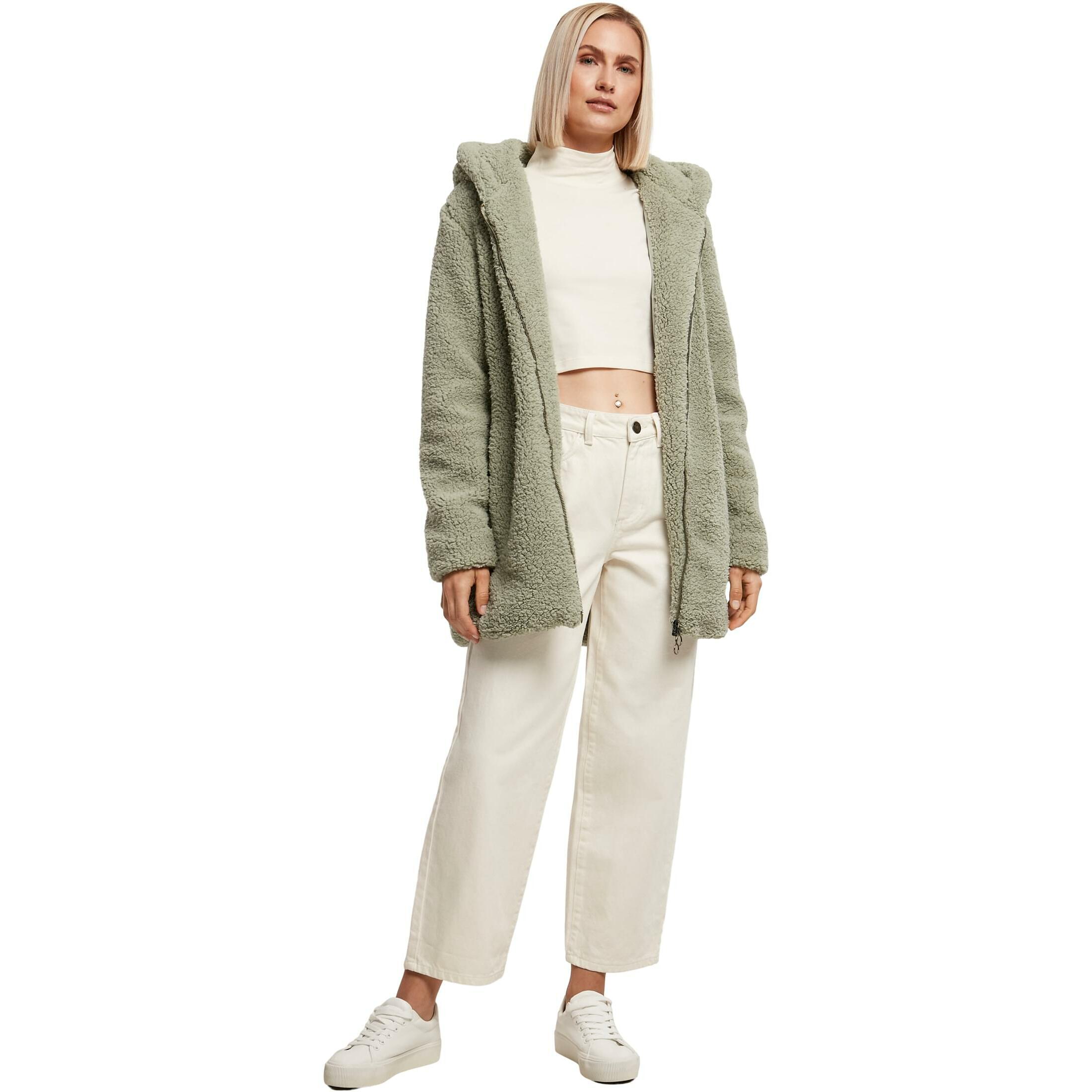 Kurtka polarowa z kapturem damska Urban Classics Sherpa
