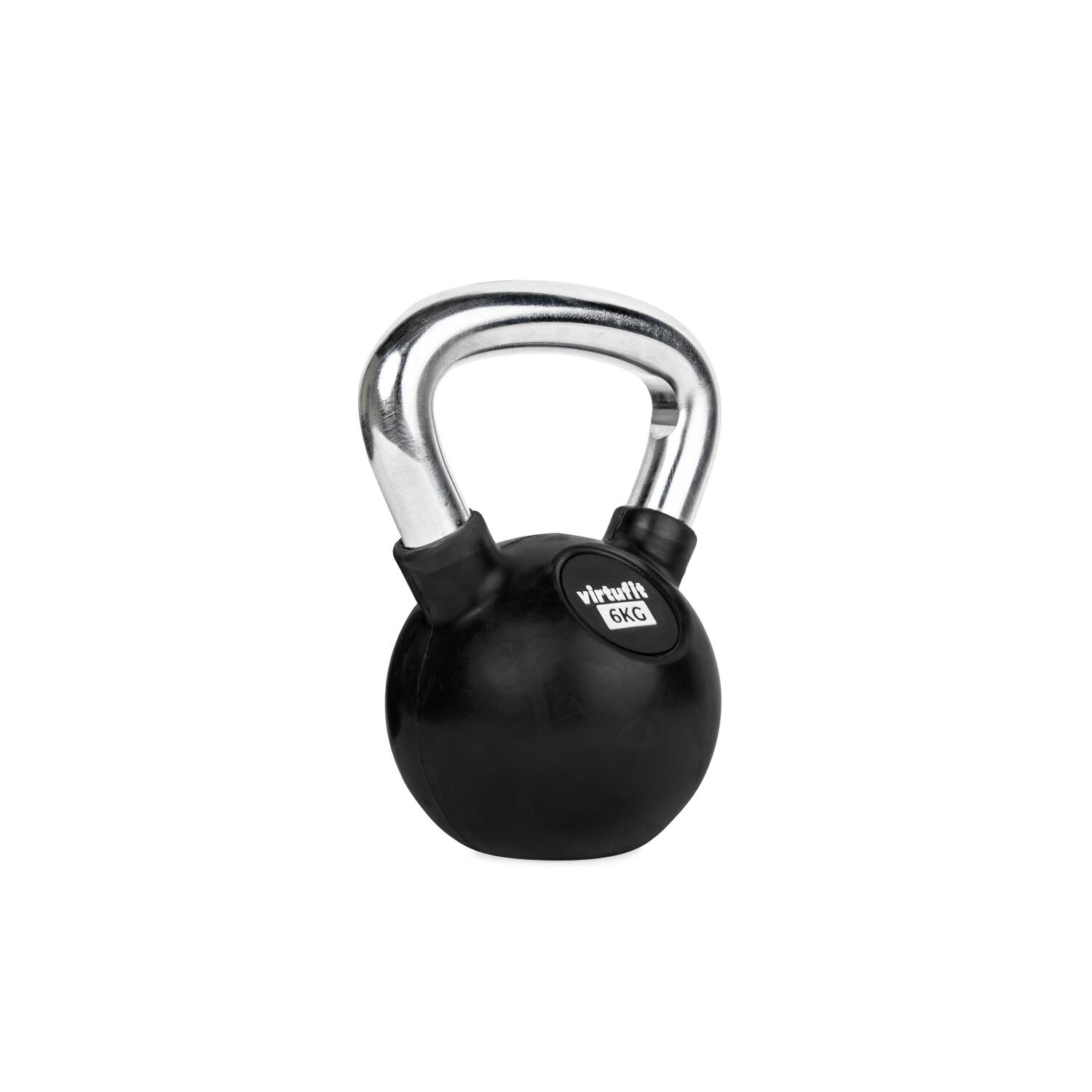 Kettlebell - Fitness - guma/chrom