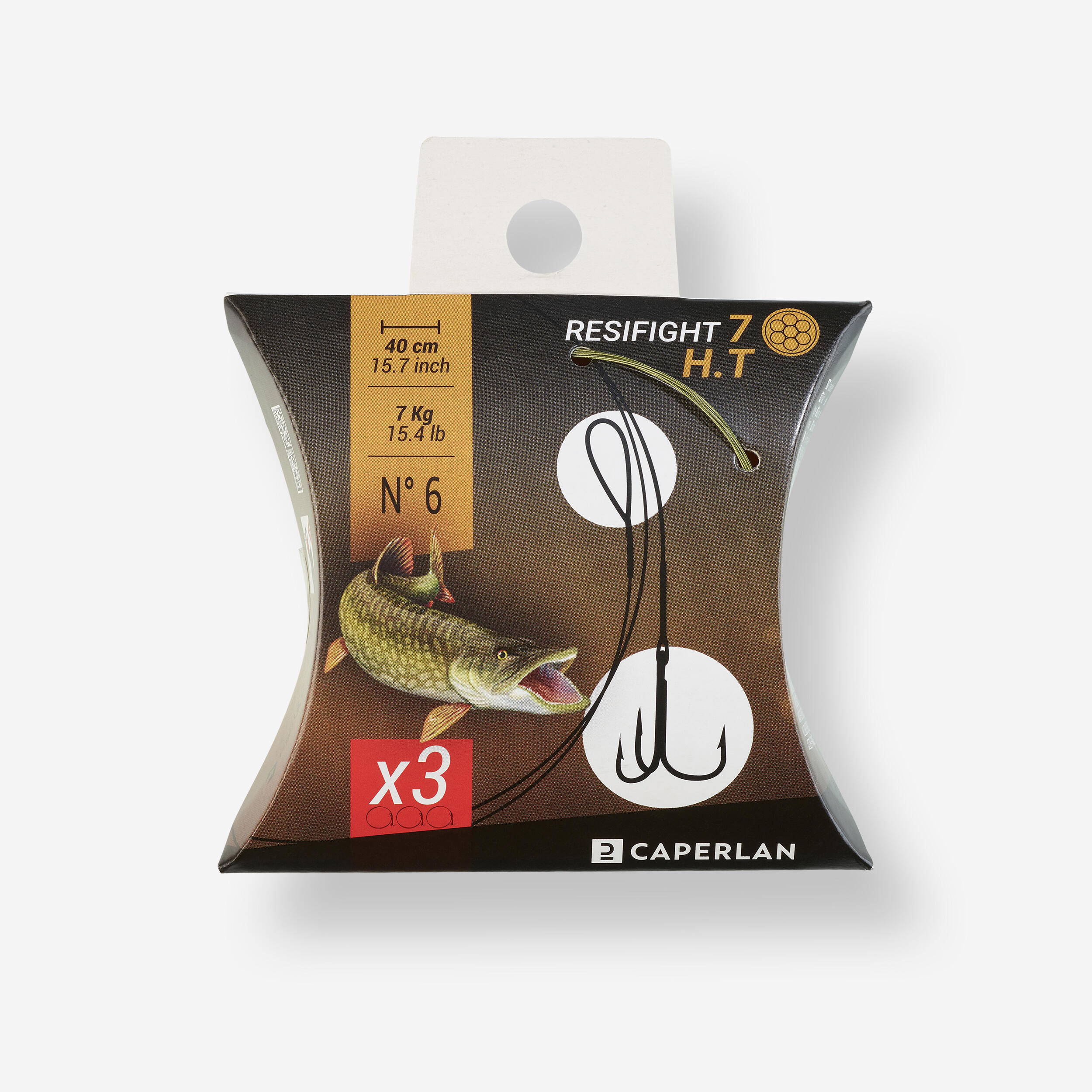 Przypon na drapieżniki Resifight 7 kotwiczka trójramienna 7 kg x 3