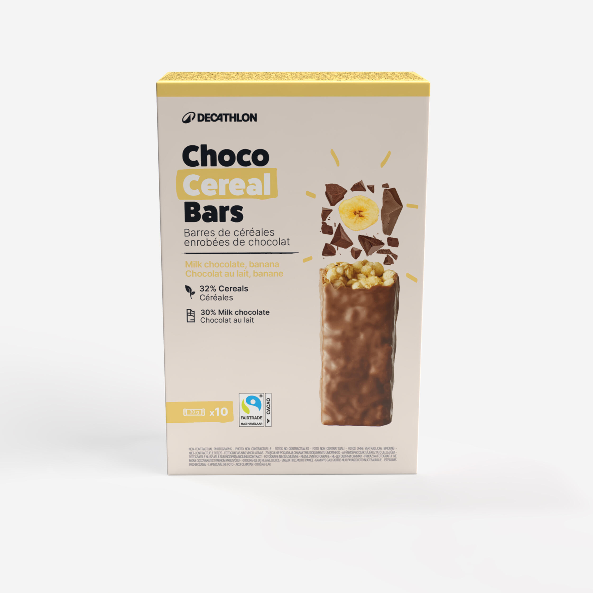 Baton zbożowy w polewie czekoladowej bananowy x10