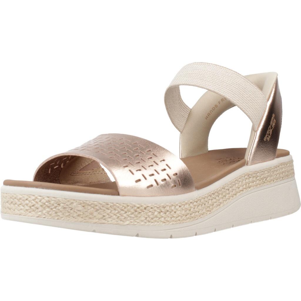 Sandały SKECHERS BOBS SUN RAY STEP ASIDE Brąz