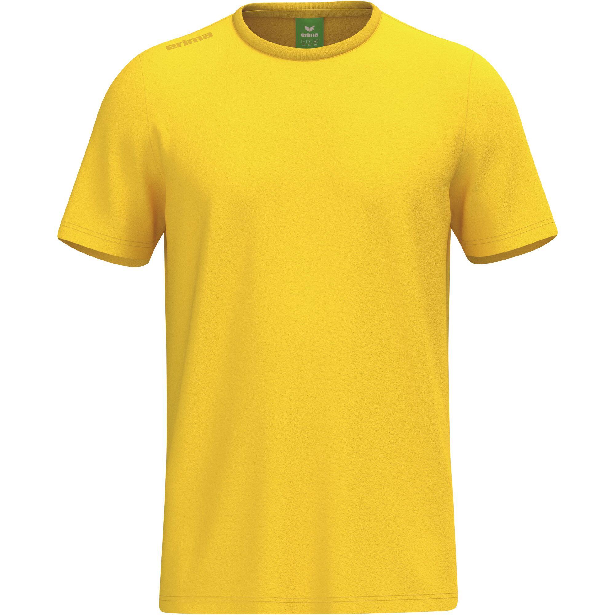 Erima TS T-shirt Yellow Junior - 100% bawełna, krótkie rękawy