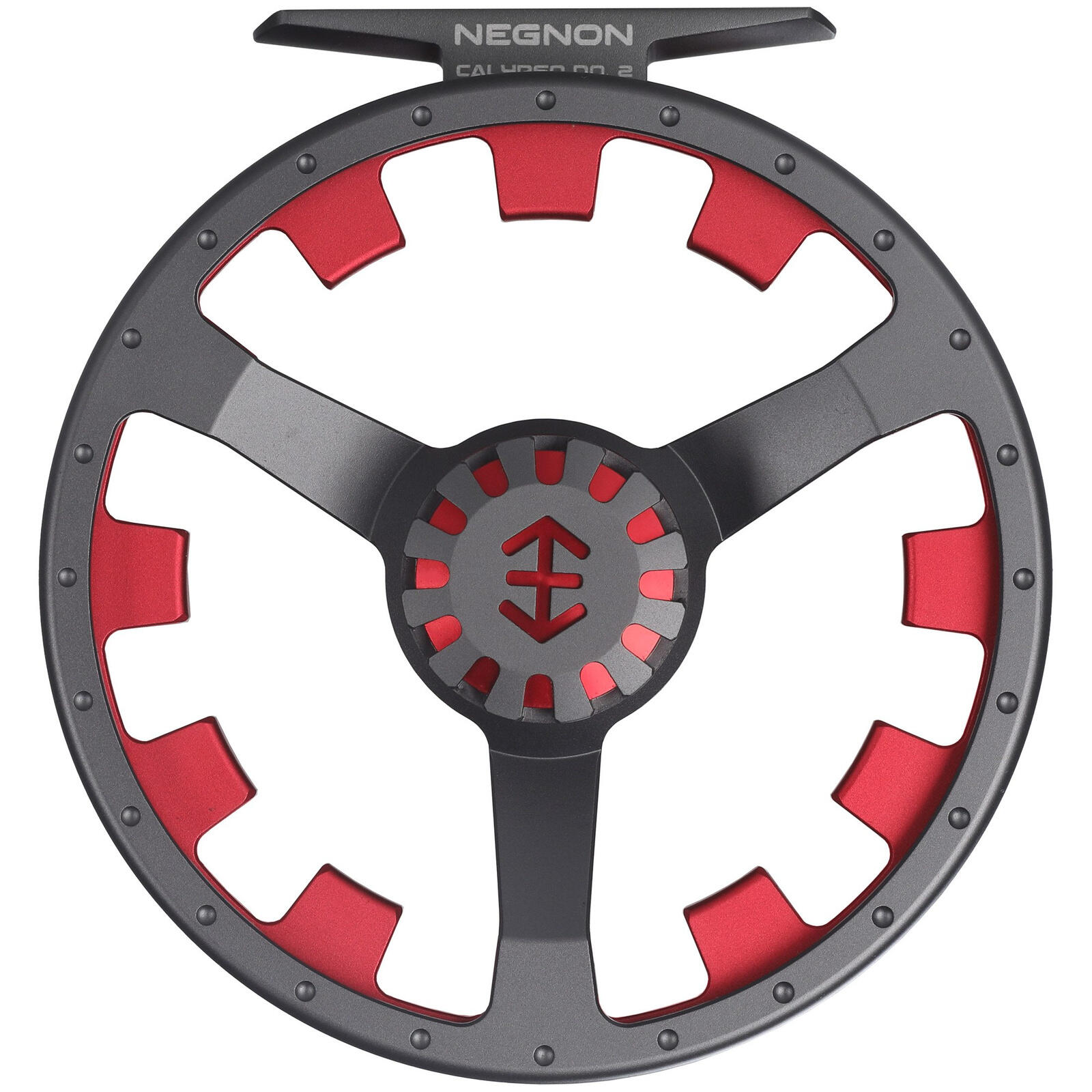 Kołowrotek muchowy - Negnon Calypso Titan Gray - Red No. 2