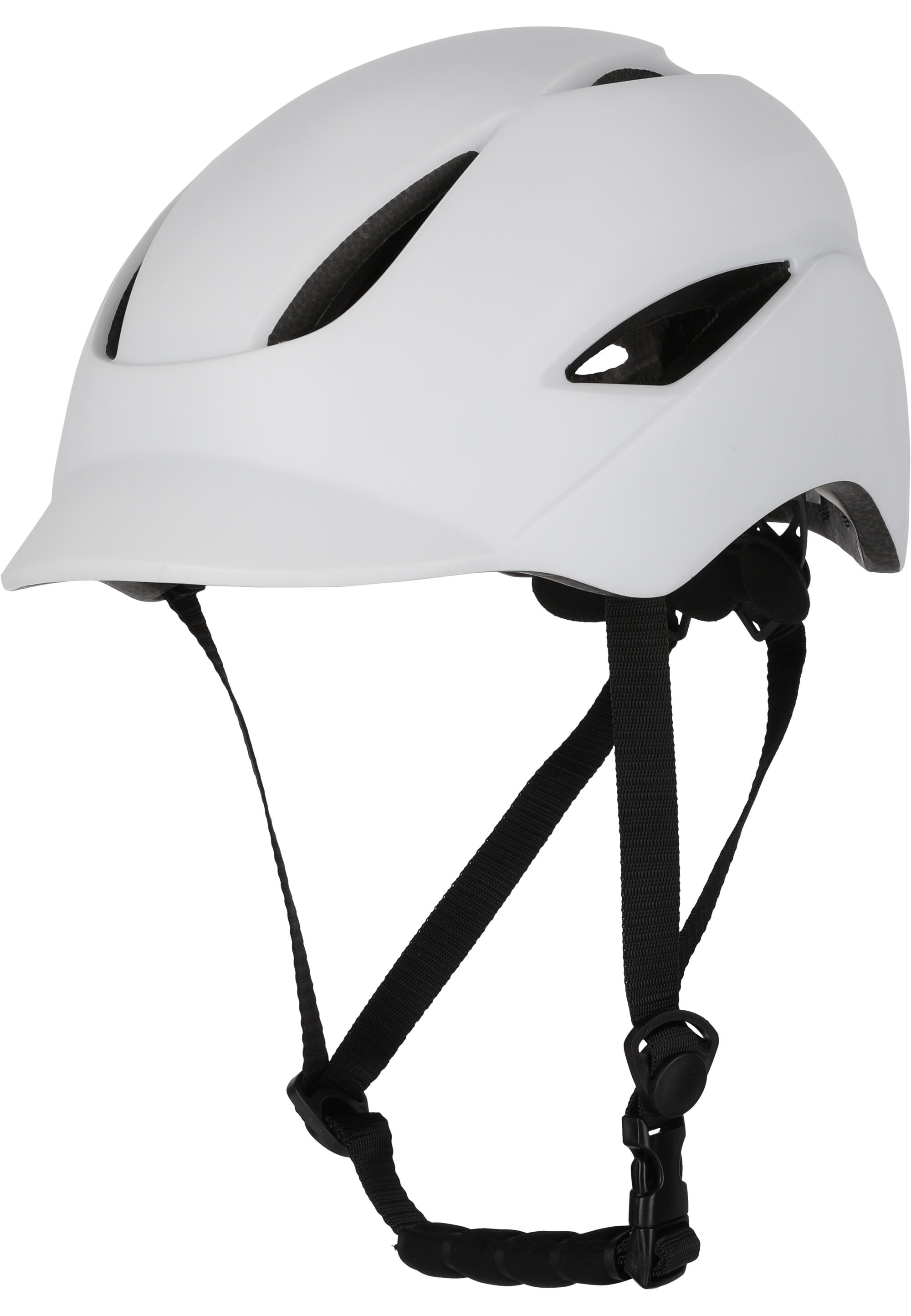 Miejski kask rowerowy | Światło ładowane USB | Matowobiały (L) | Certyfikowany
