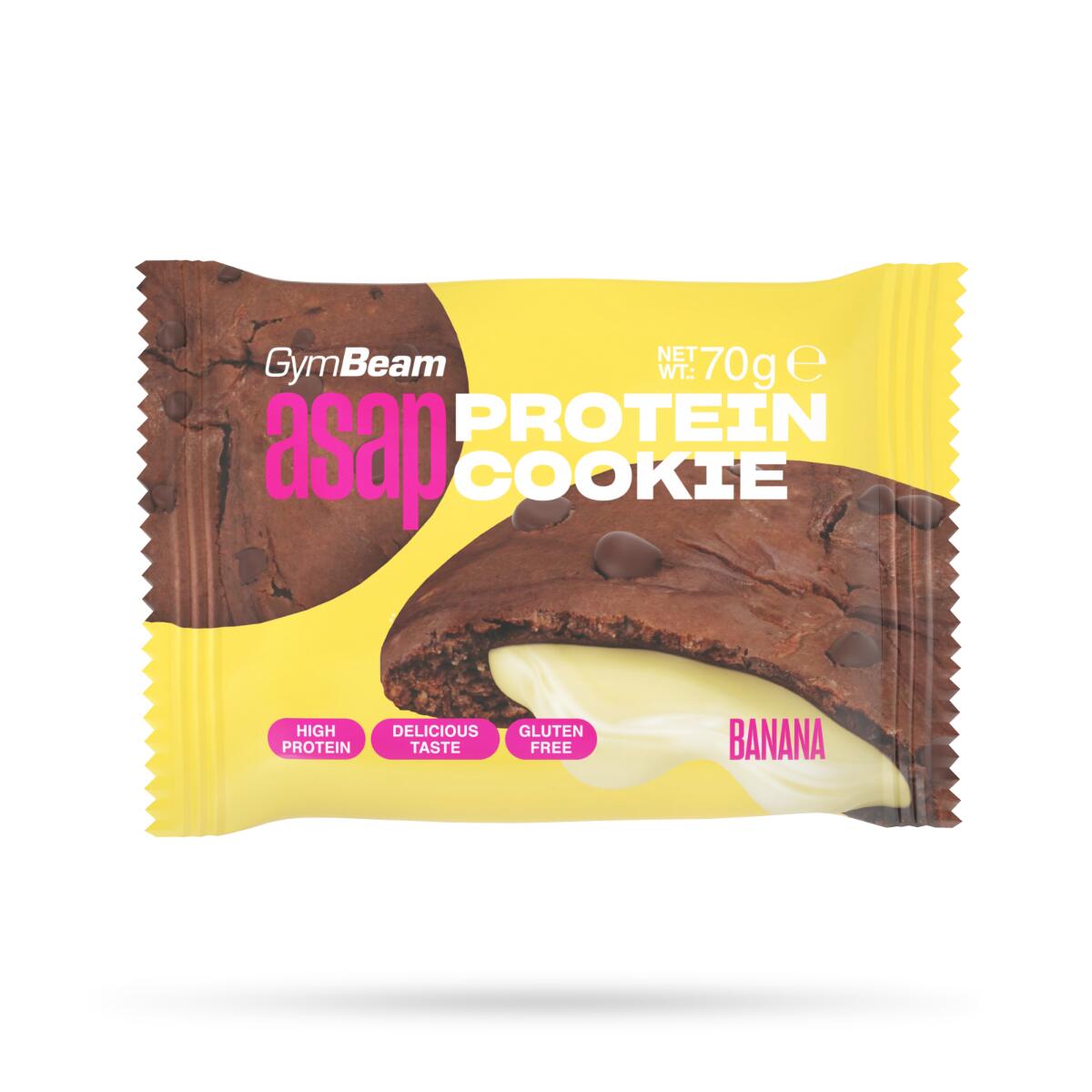 Ciastko proteinowe GymBeam ASAP 70 g banana