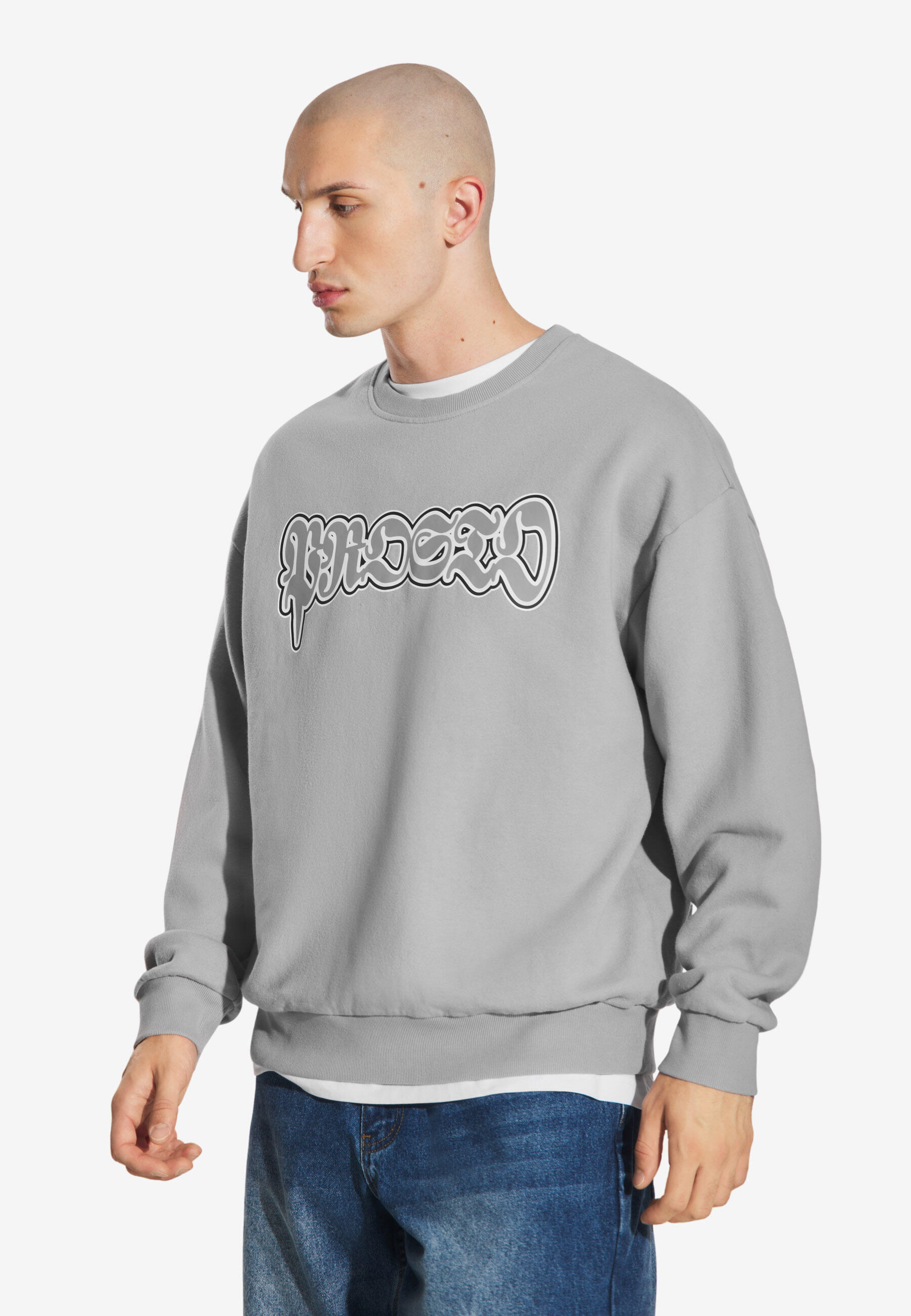 Bluza sportowa męska Prosto Graffiti Logo bez kaptura