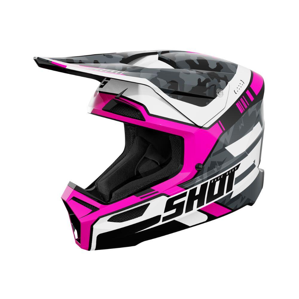 Kask Shot Furious - Różowy Błyszczący