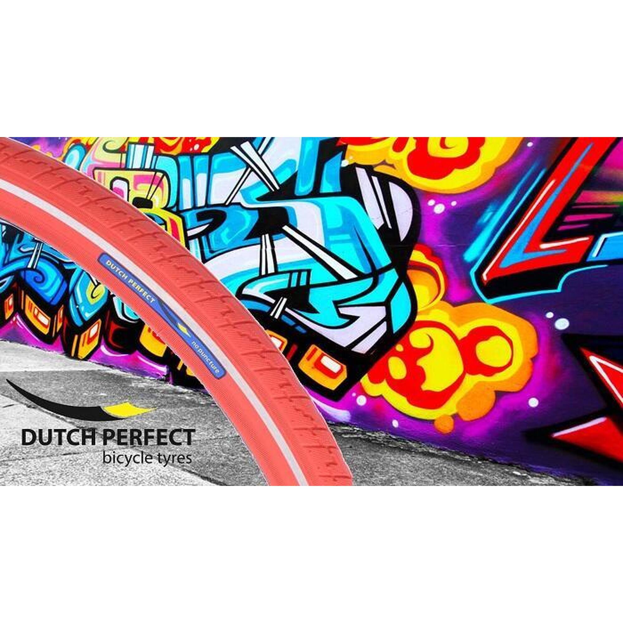 Opona 28 X 1 ½ / 40-635 Bez Przebicia - Czerwona Z Odblaskiem