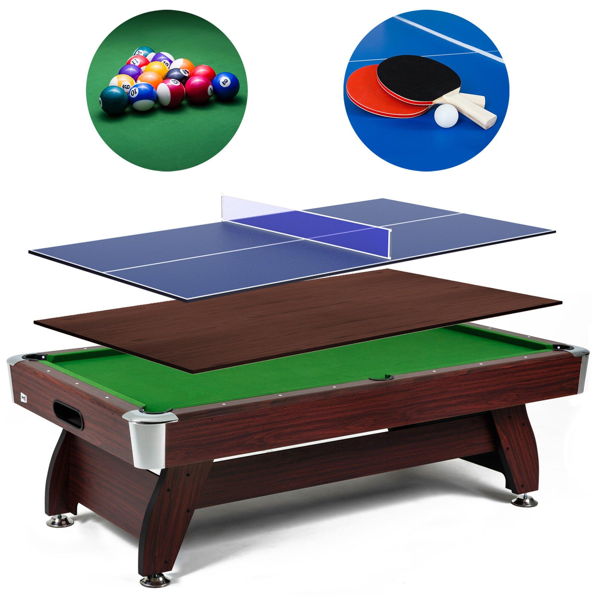Stół bilardowy spływowy Vip Extra 8 FT z nakładką ping-pong blat