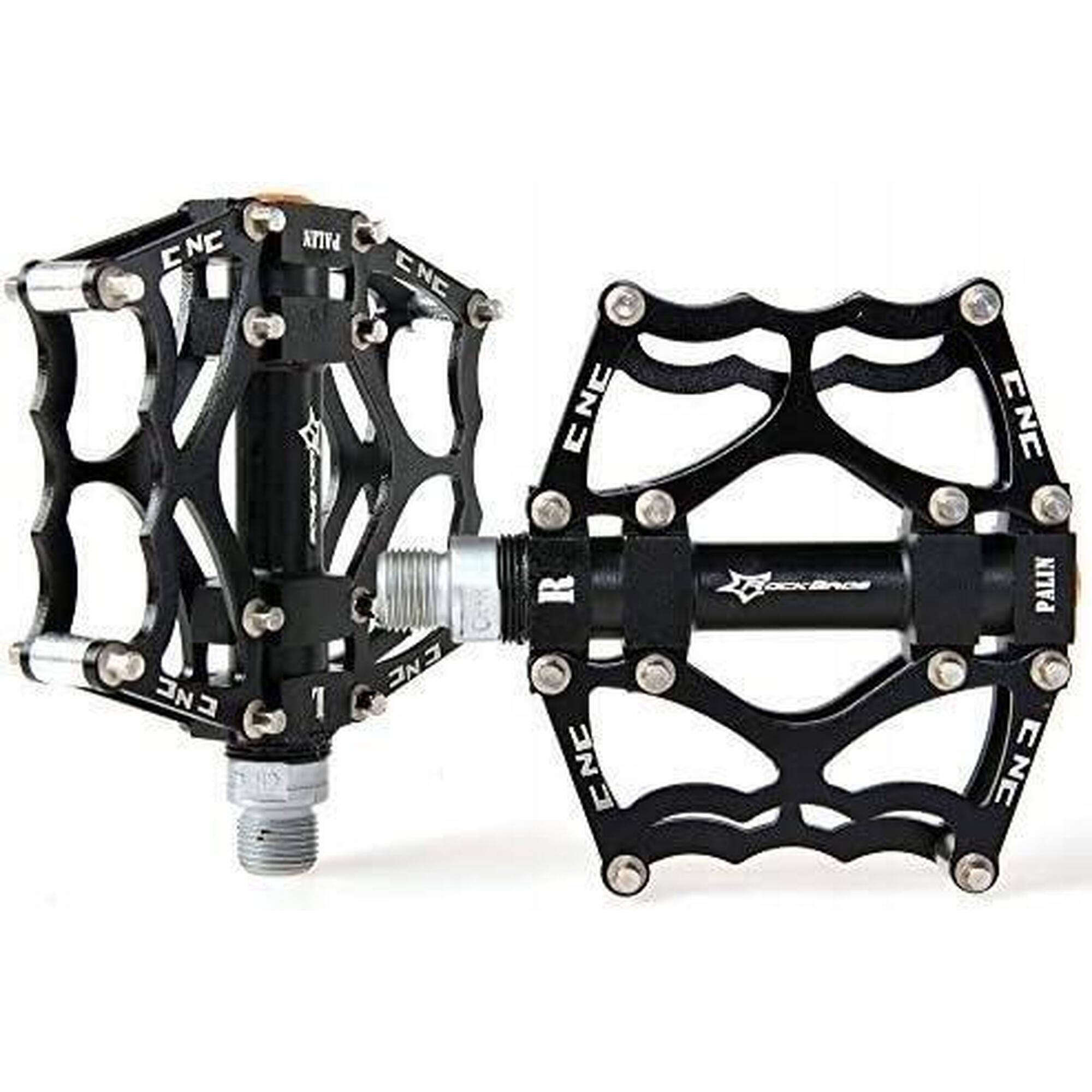 Rockbros Pedały Platformowe Rowerowe MTB z Pinami  Łożyska Maszynowe  Alu