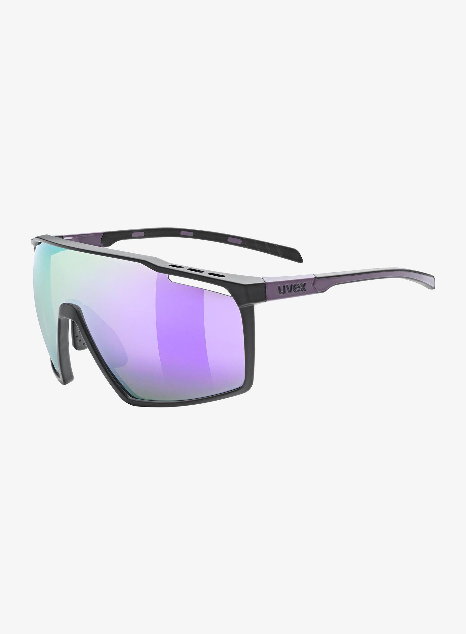 Okulary do biegania Uvex MTN Perform - black purple mat/mirror purple
