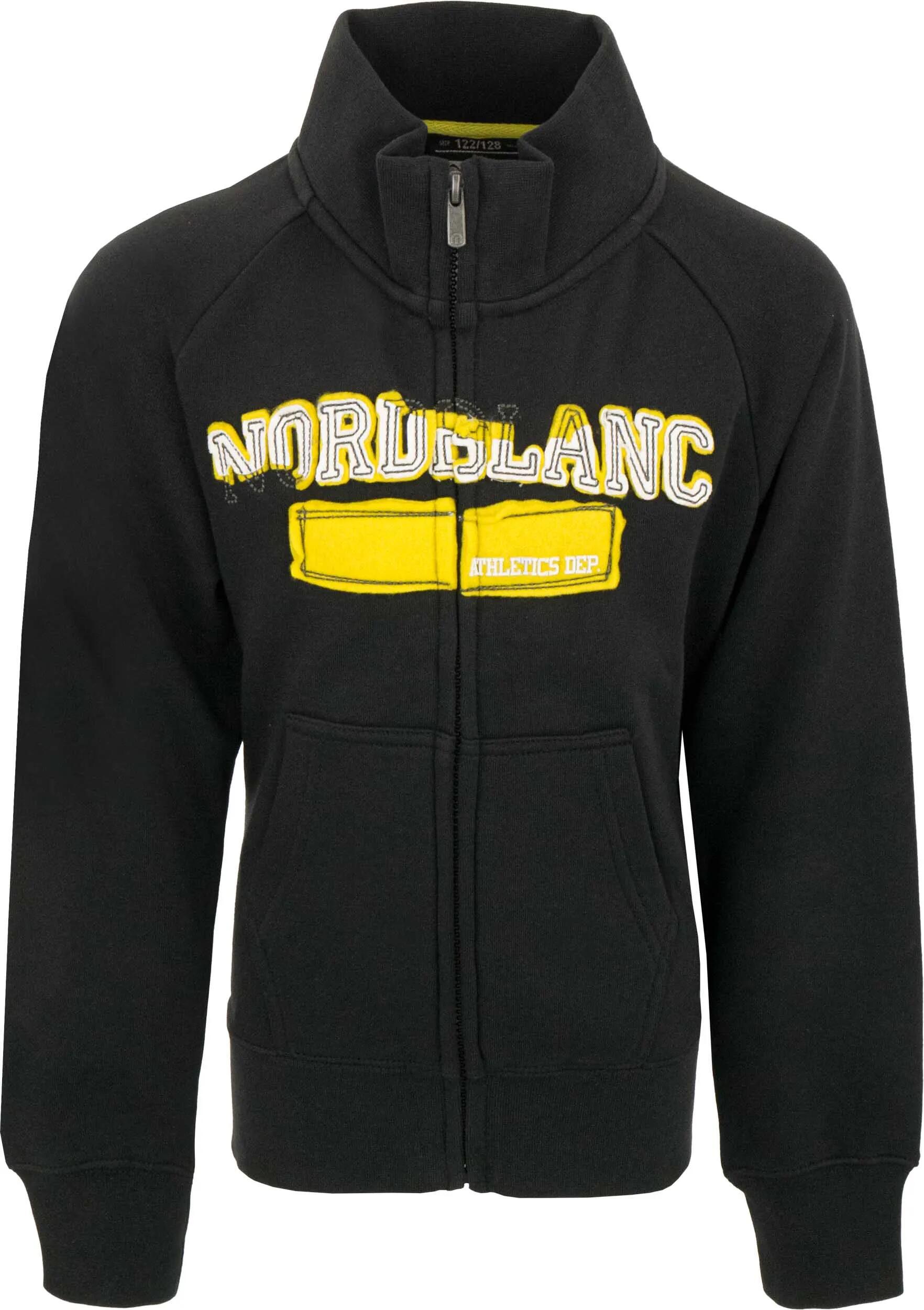 Dziecięca bluza z kapturem Nordblanc, czarna