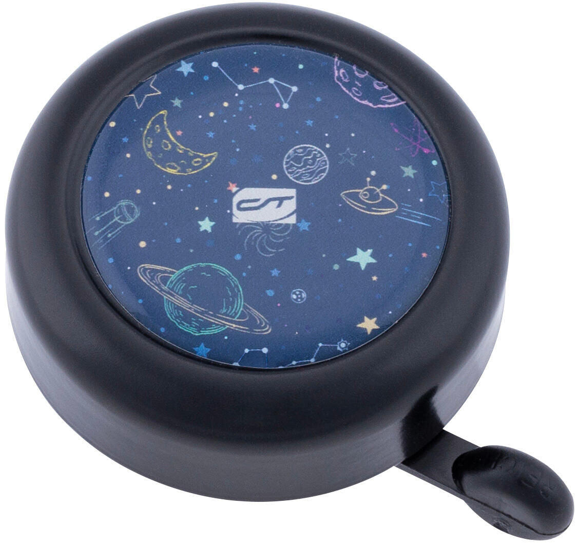 CONTEC Kid-a-Ring dzwonek rowerowy dla dzieci 55 mm czarny/niebieski