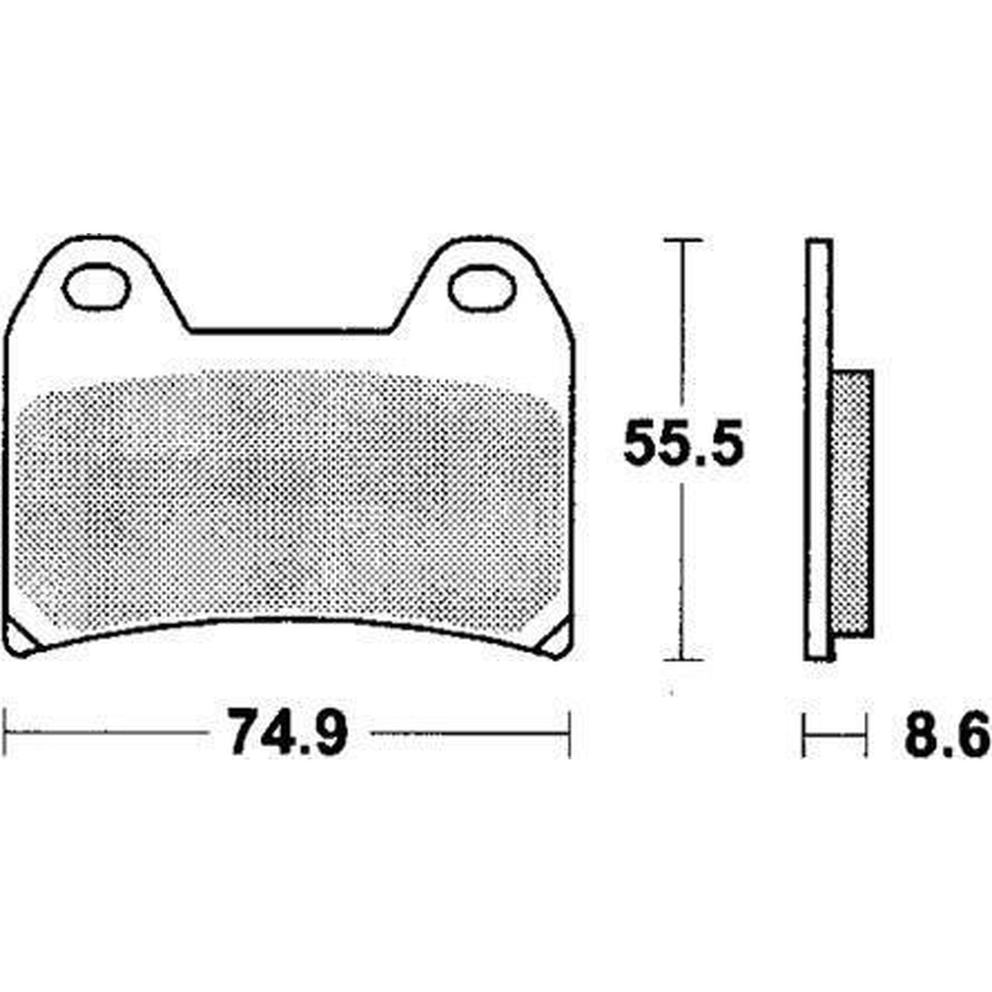 Klocki hamulcowe TRW MCB 683 SV z metalu sinterowanego