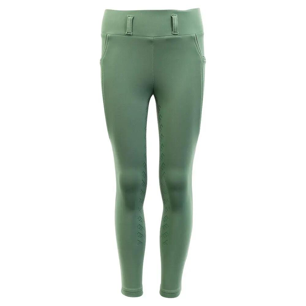 Legginsy jeździeckie dla dziewczynek BR Equitation full grip Mini