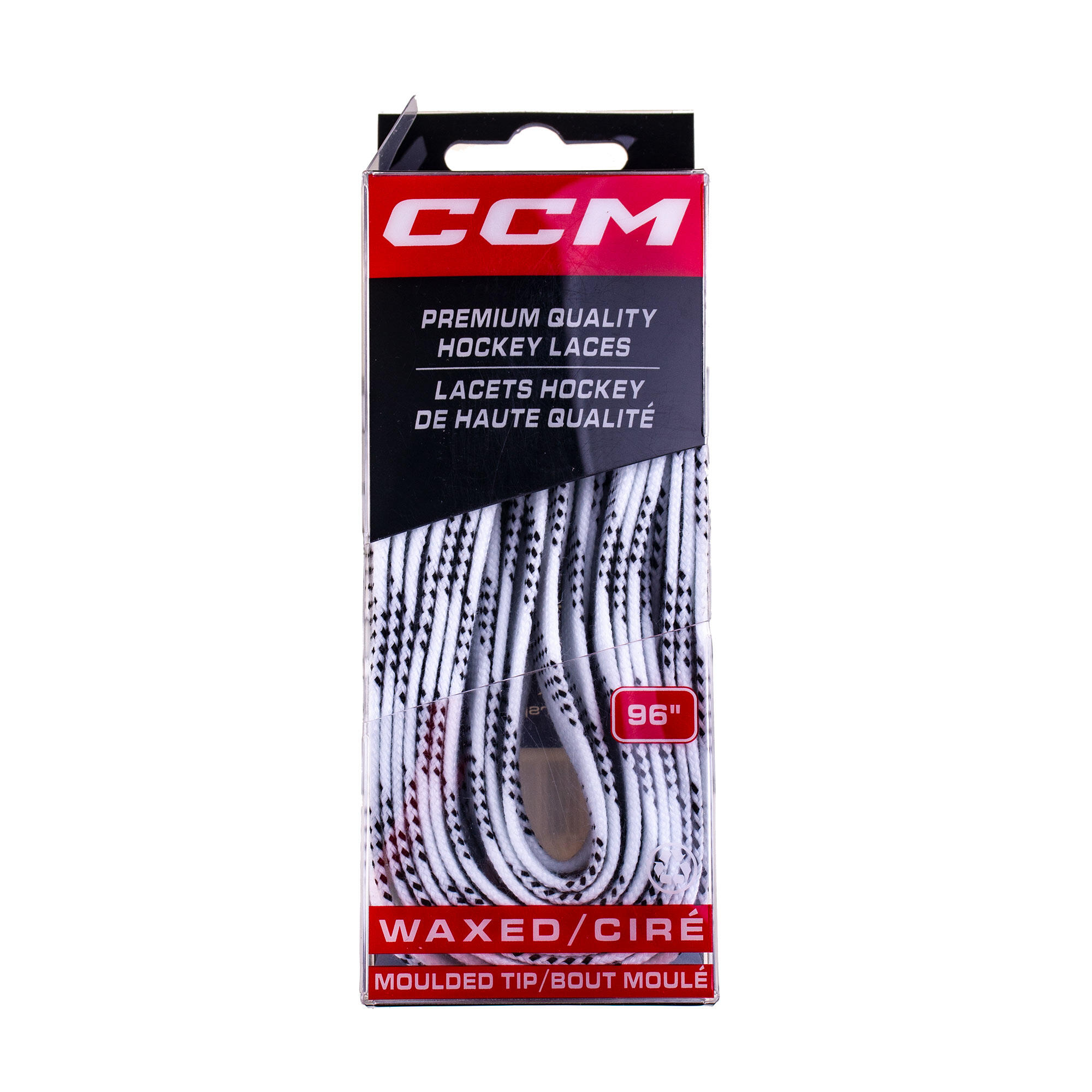 Sznurówki do łyżew hokejowych CCM Proline Wax woskowane płaskie