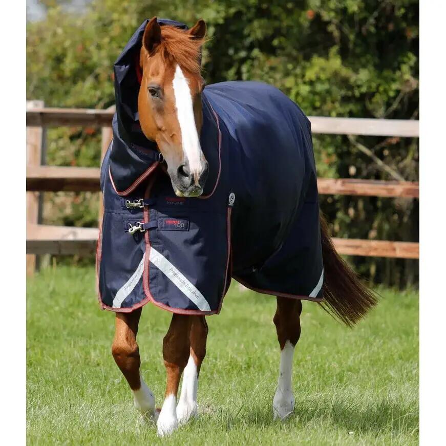 Derka zewnętrzna dla koni z osłoną szyi Premier Equine Titan Trio Complete