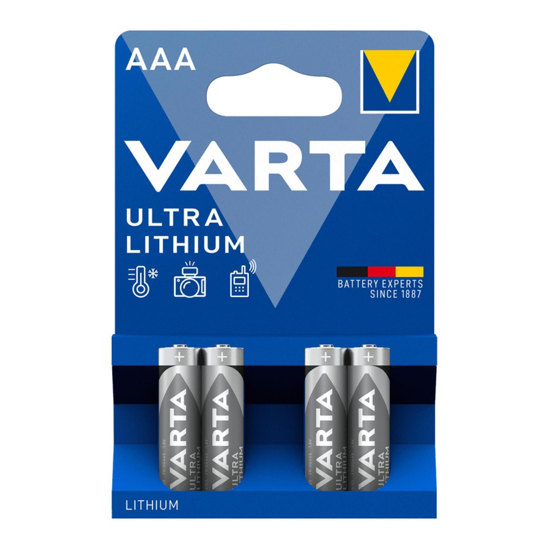 Bateria Varta lithium LR03 AAA (x4)