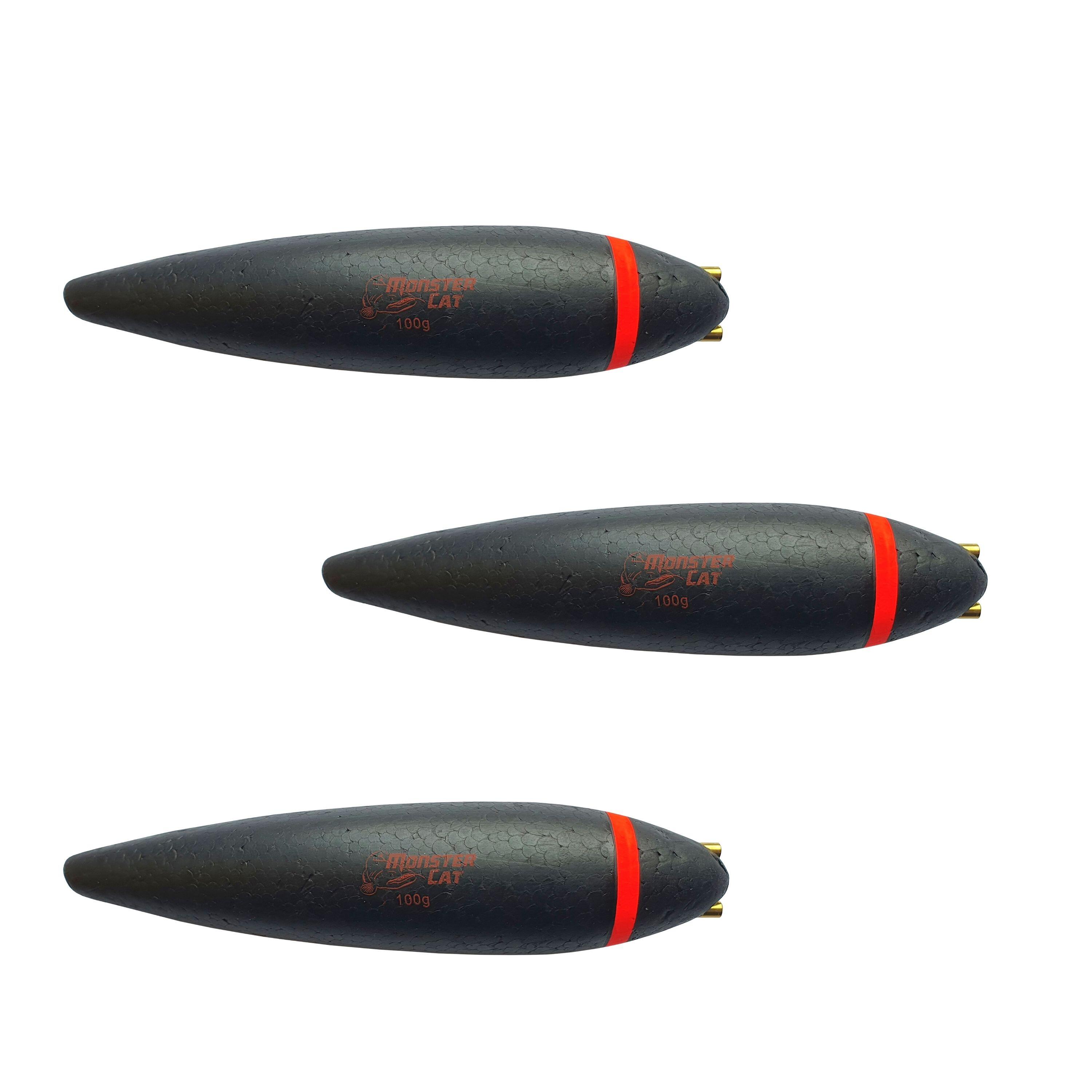 Spławik sumowy podwodny z grzechotką Monster Cat 80 g x 3 szt