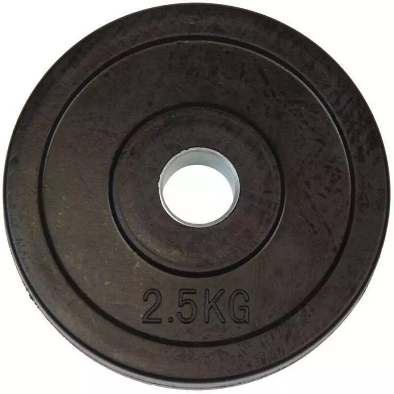 Gumowana tarcza obciążeniowa Aktivsport 2,5 kg 31 mm bez uchwytu