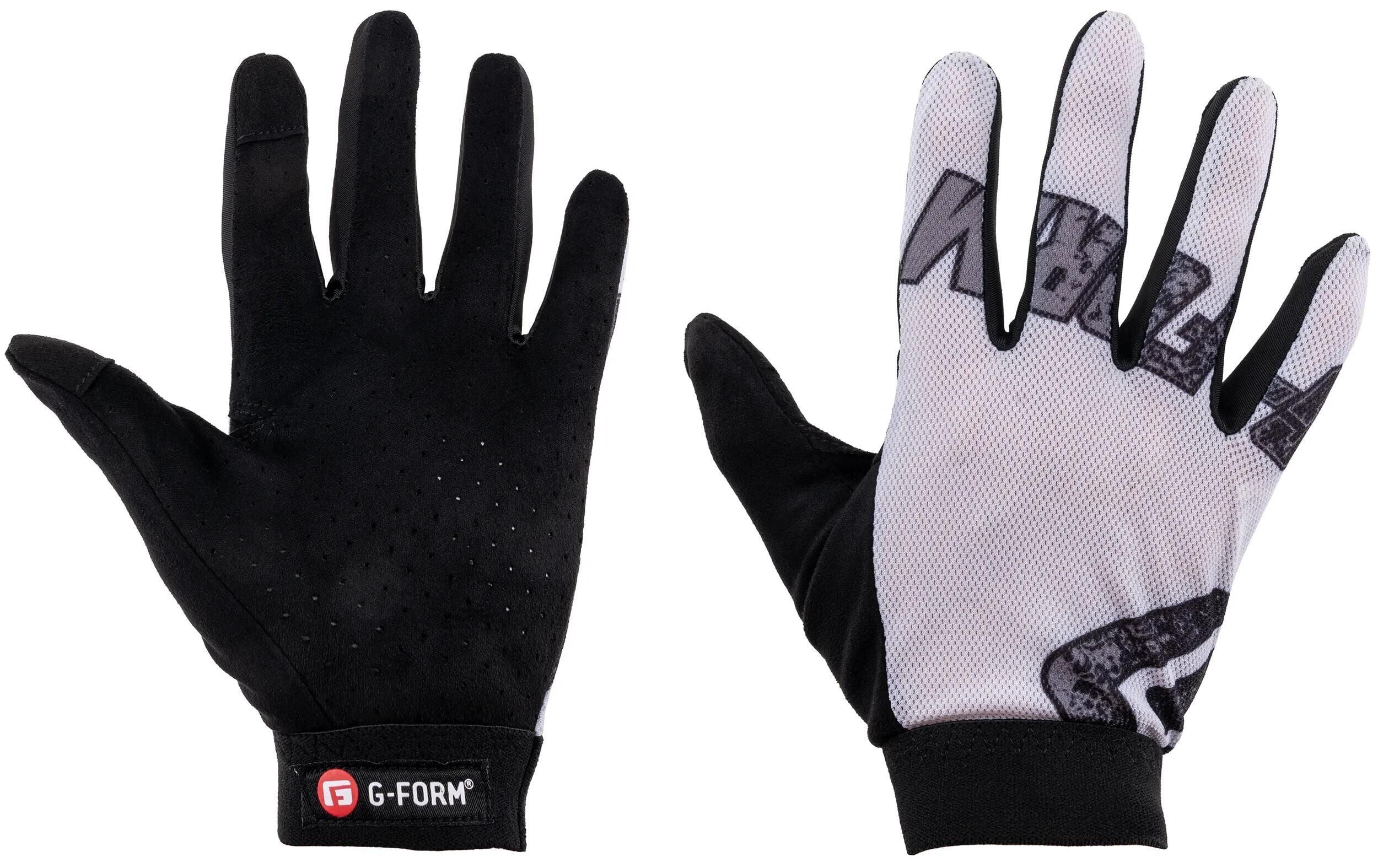 Rękawiczki G-FORM Tempo Youth L/XL białe-czarne