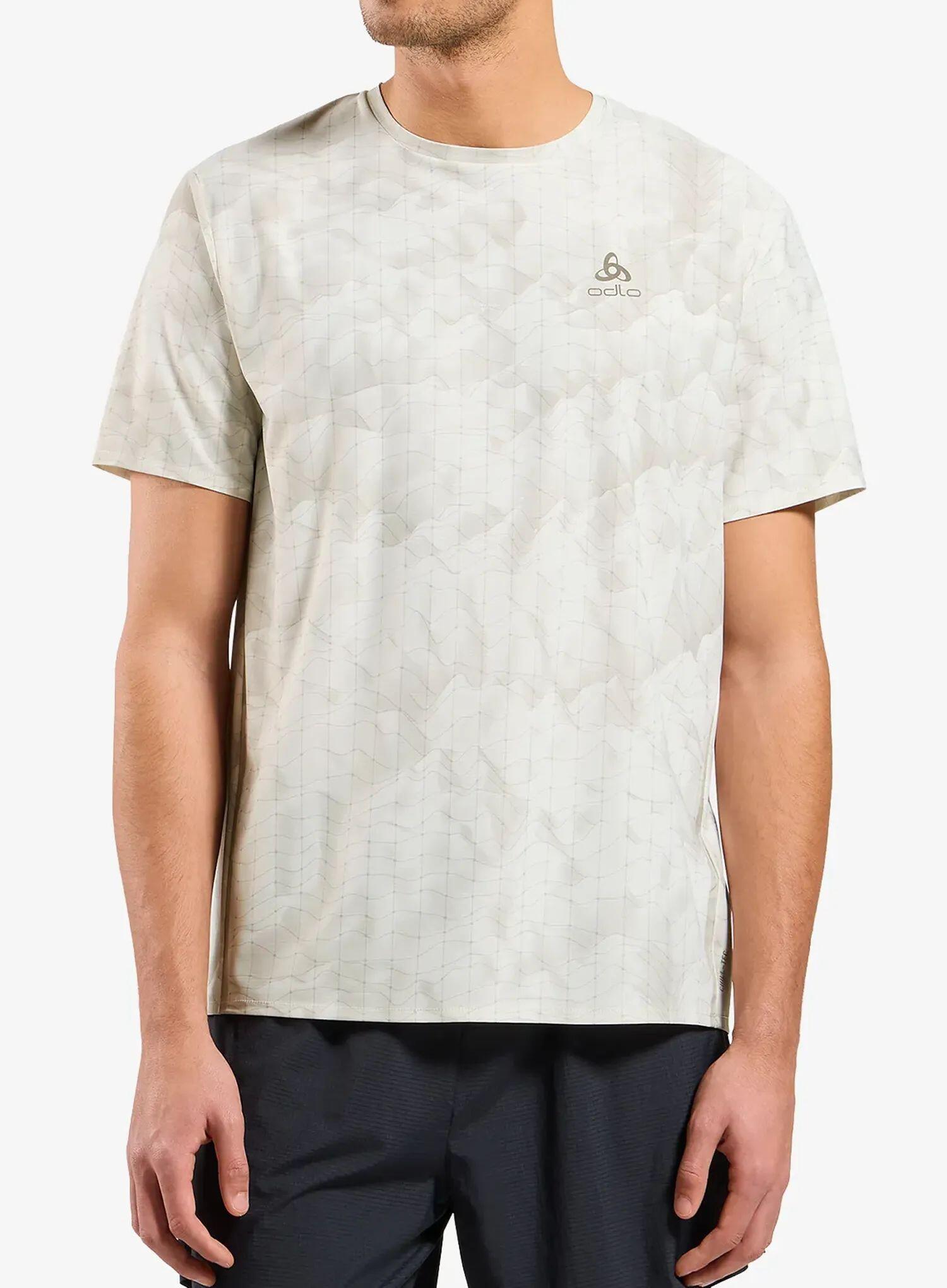 Koszulka do biegania Odlo Zeroweight Chill-Tec Print Crew Neck S/S