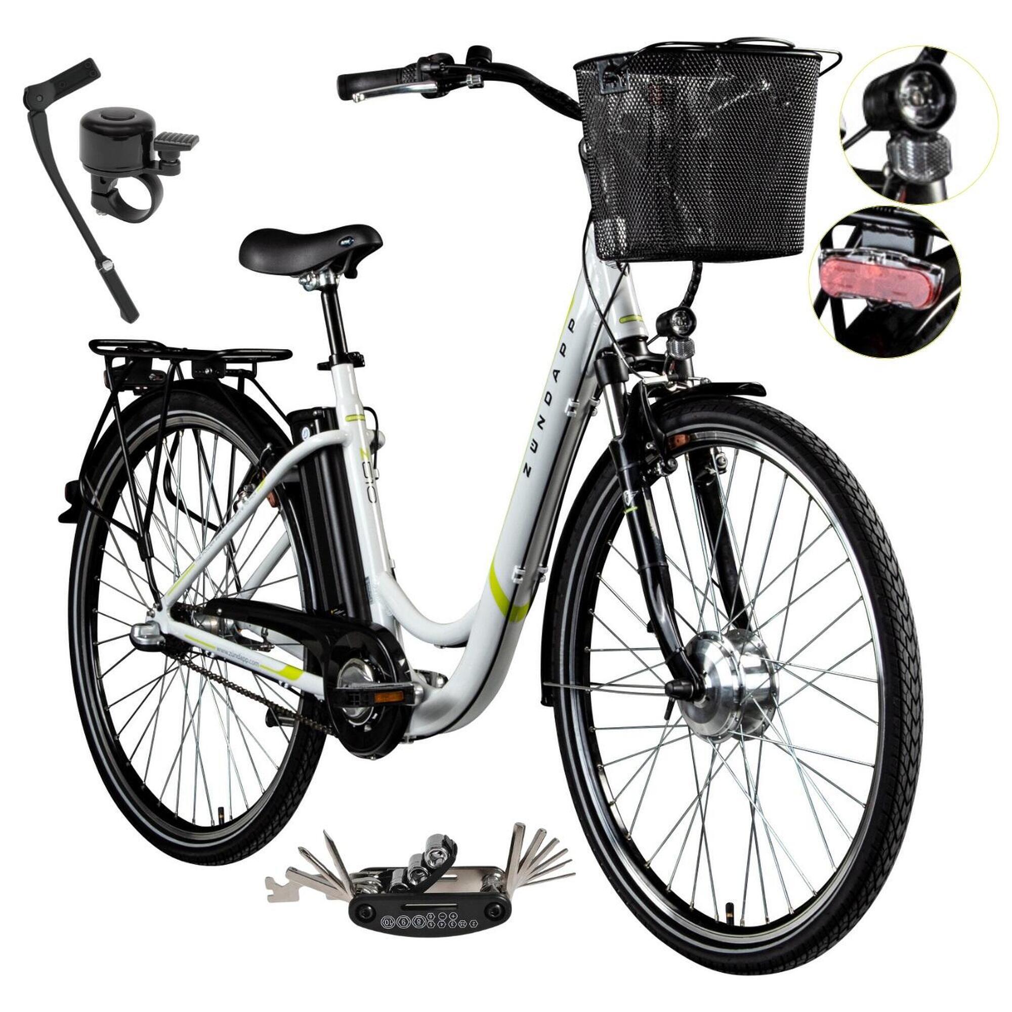 Rower Elektryczny Damski Miejski 28 SHIMANO Nexus Aluminium Amory 250 W