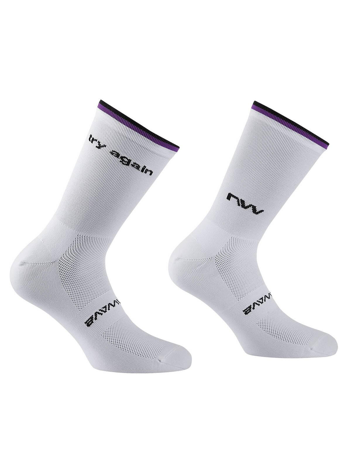 Skarpety rowerowe NORTHWAVE Try Again Sock biały