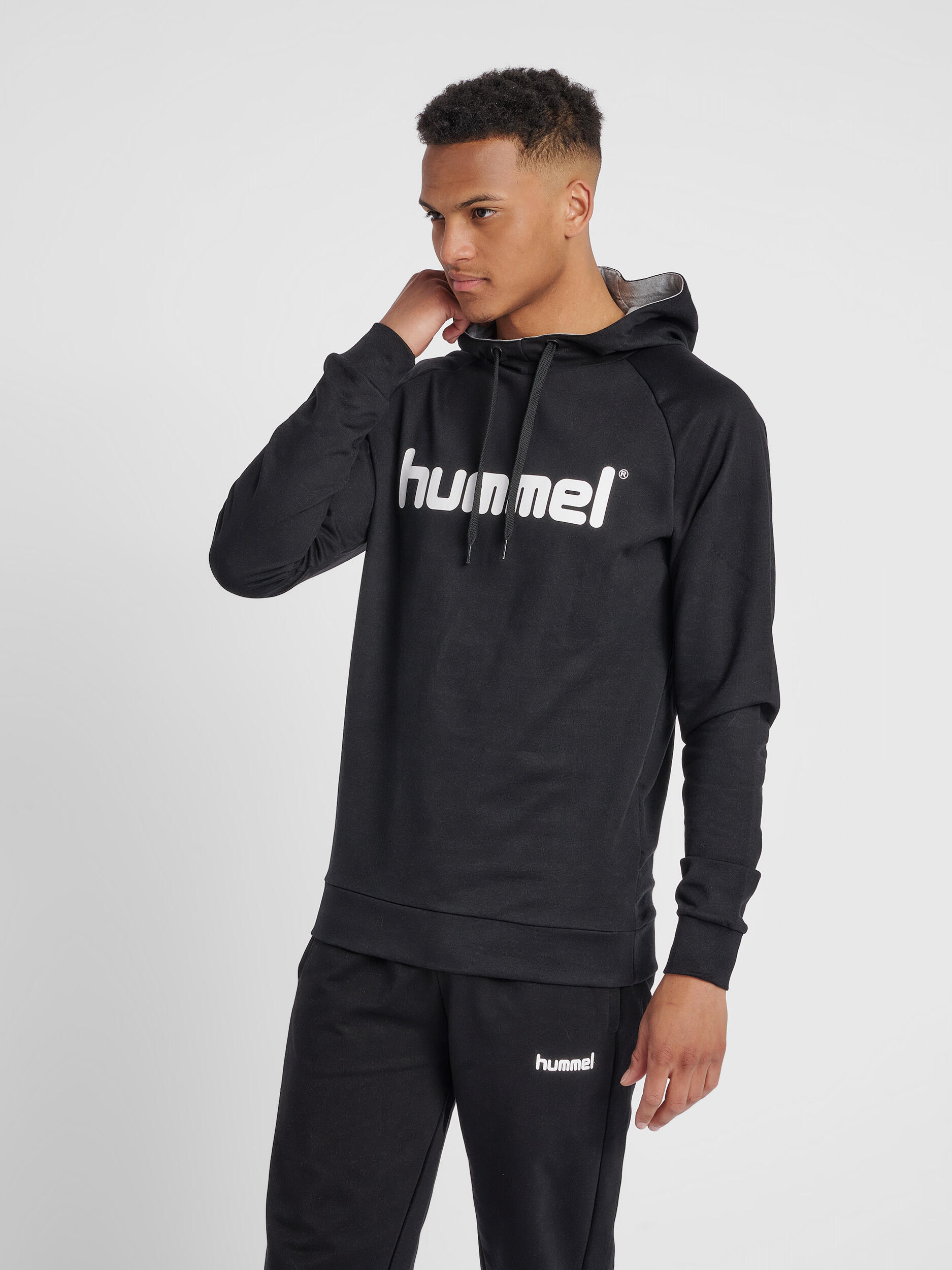 Bluza do piłki ręcznej męska Hummel Cotton Logo z kapturem