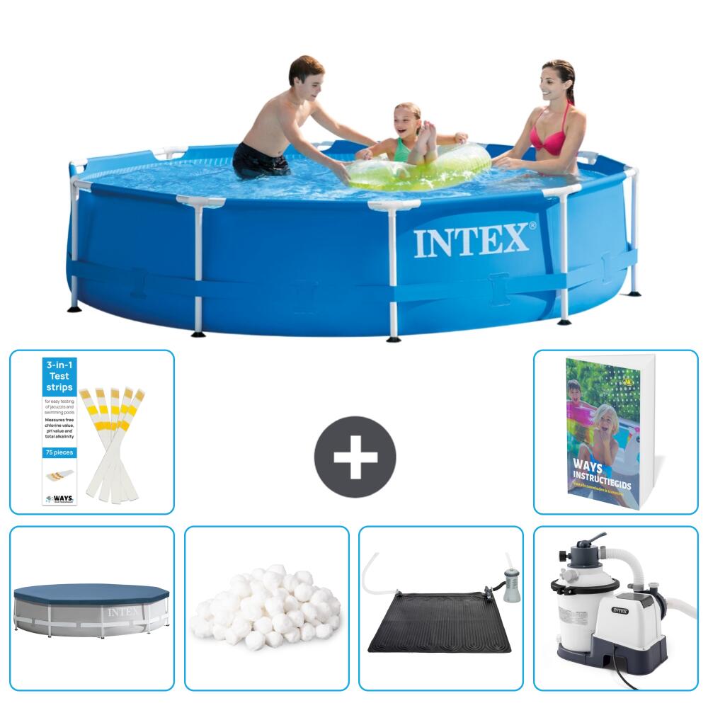 INTEX Basen ze stelażem Okrągły - 305x76 cm - 7-częściowy S12