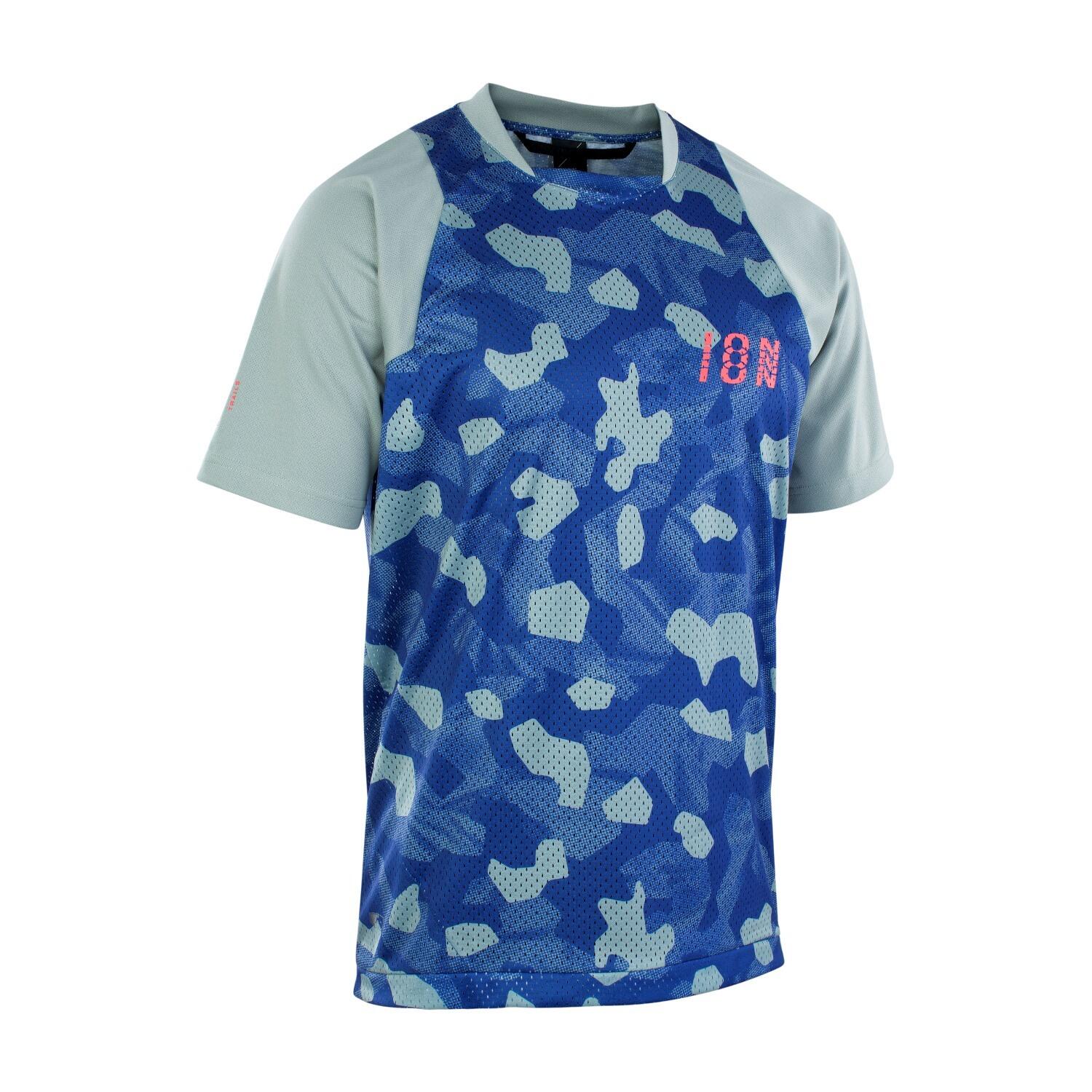 Koszulka rowerowa męska ION Scrub tidal green