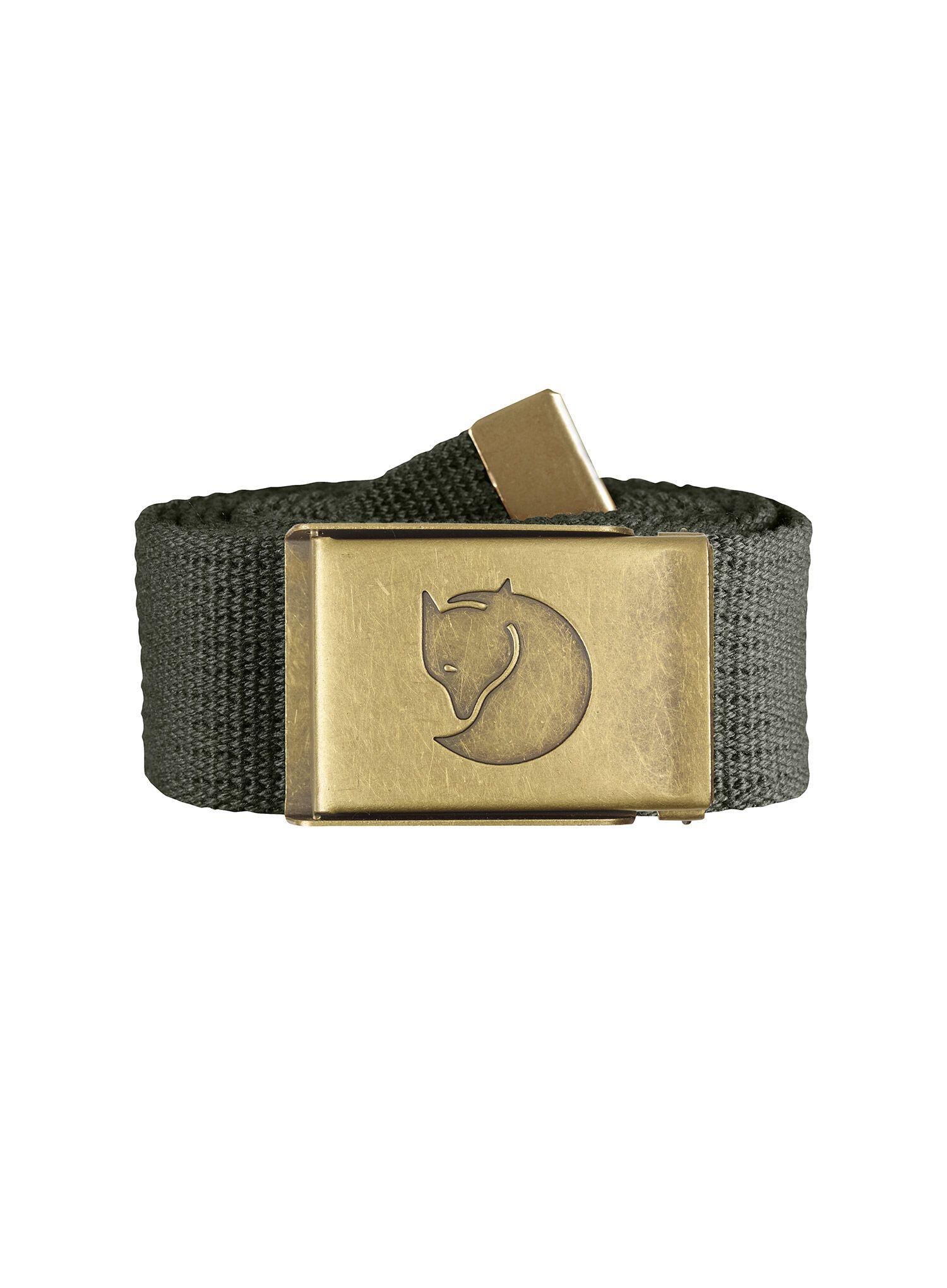 Pasek do spodni Fjallraven Canvas Brass Belt 4 cm - mountain grey