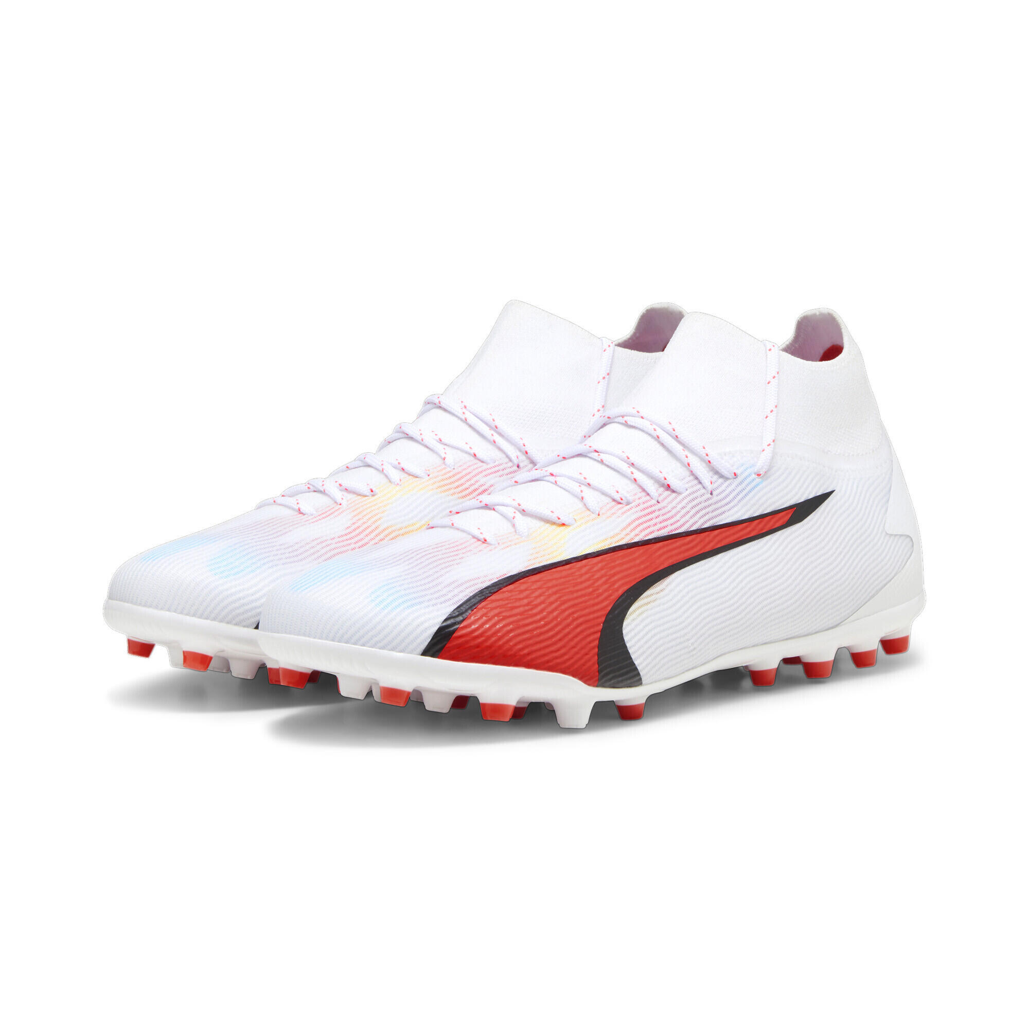 Buty piłkarskie ULTRA PRO MG PUMA Białe Czarne Czerwone