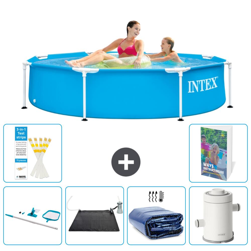 INTEX Basen ze stelażem Okrągły - 244x51 cm - 7-częściowy S61
