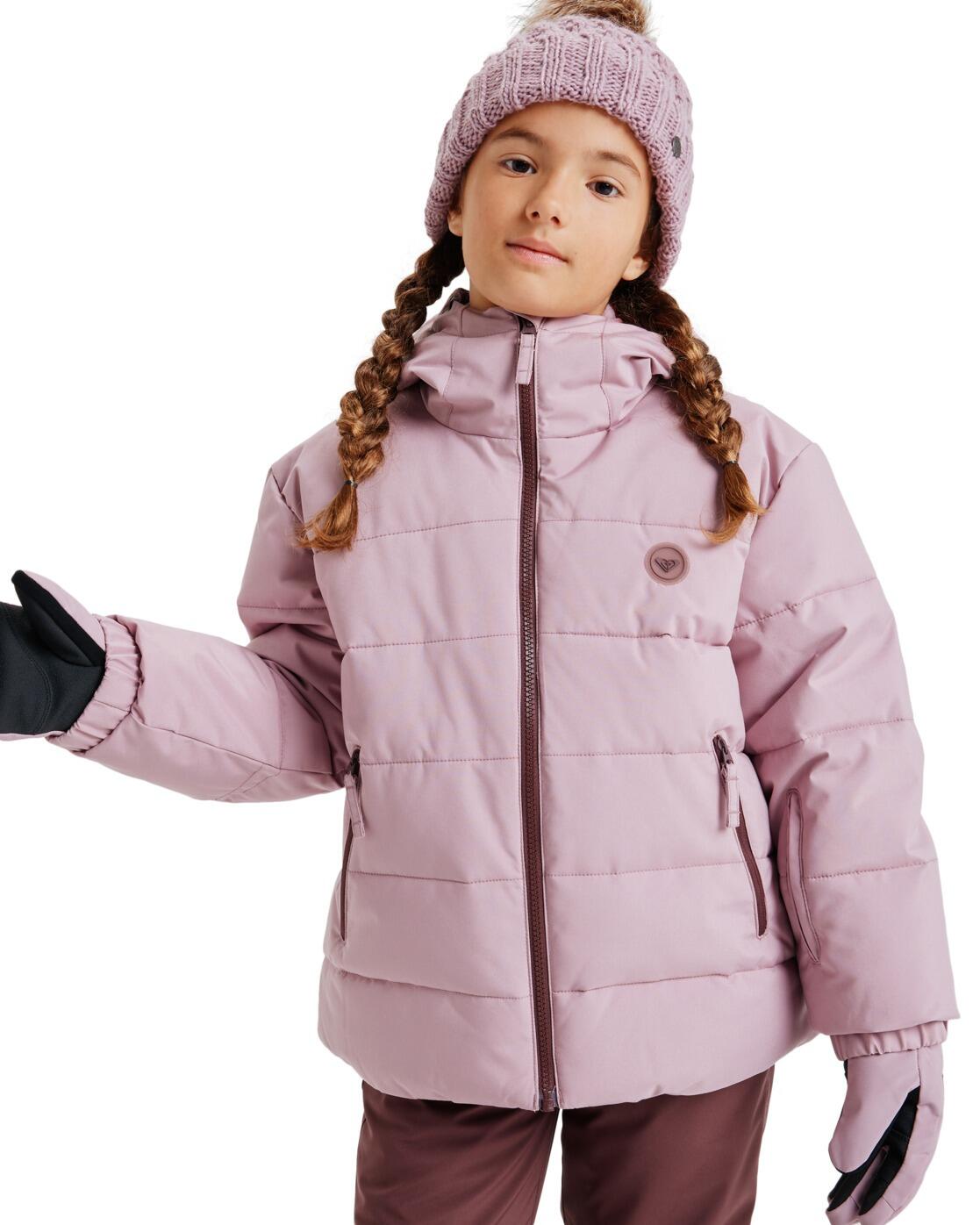 Kurtka do sportów zimowych techniczna dla Dziewczynki SNOWYHILL PUFFY